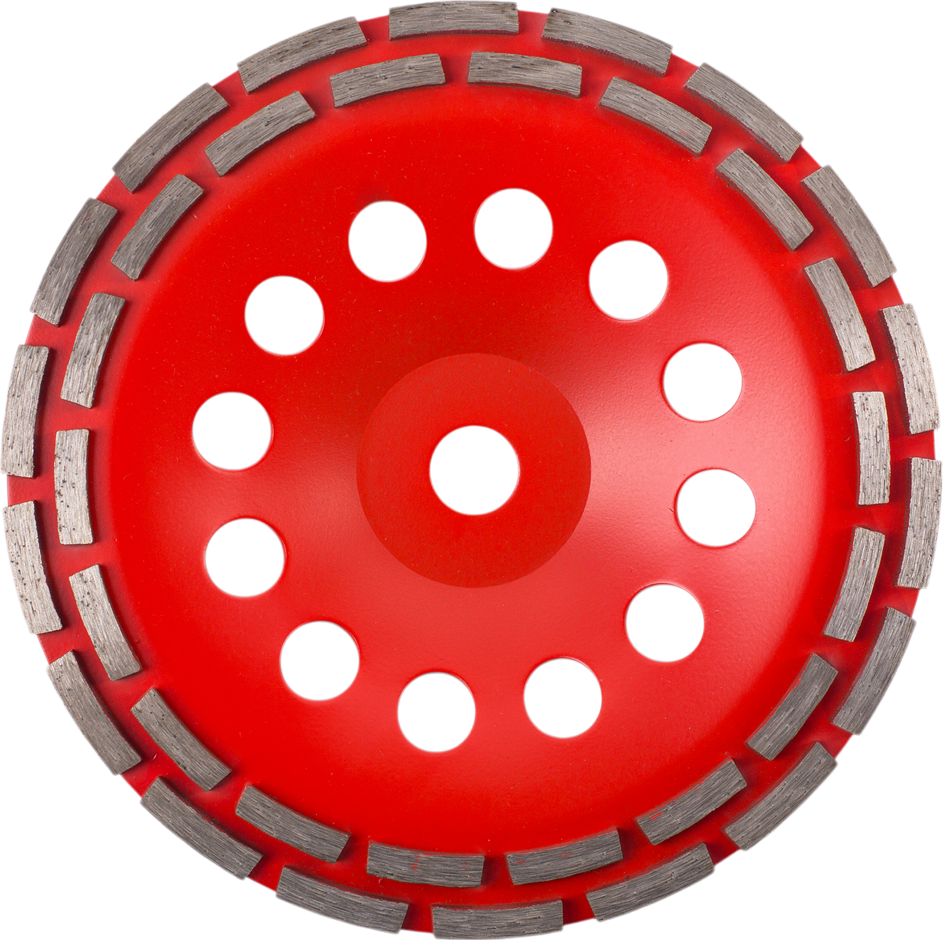 Изображение товара Чашка алмазная двухрядная по бетону Vira 230 мм 22.2 мм сухое шлифование