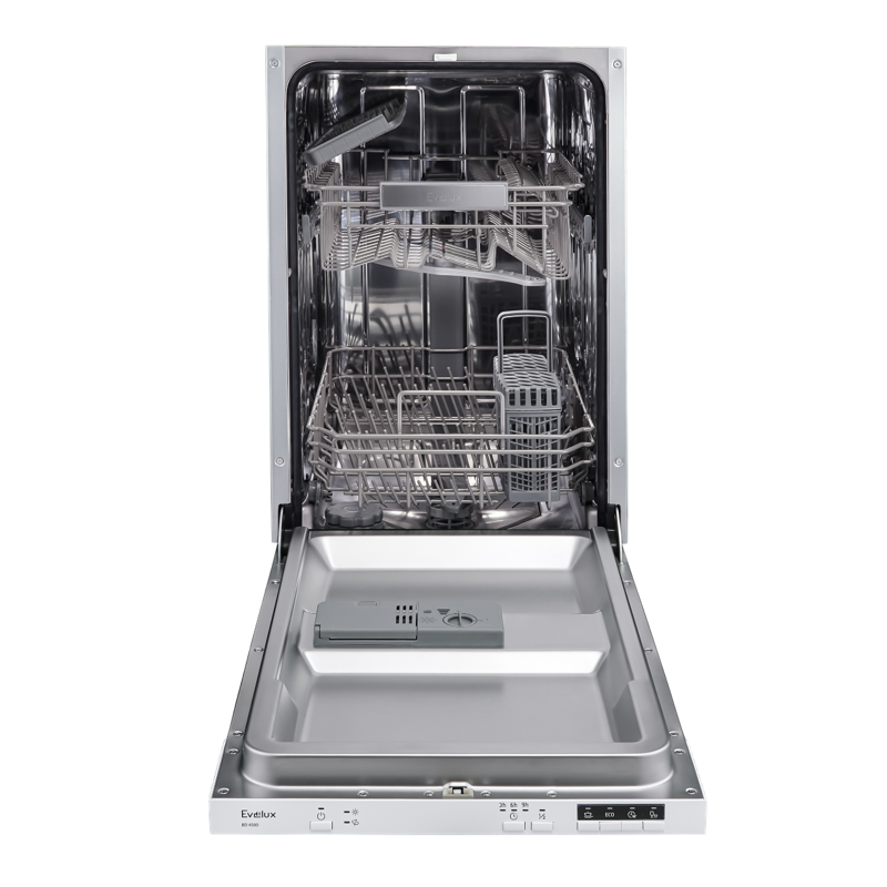 Изображение товара Встраиваемая посудомоечная машина EVELUX BD 4500 45 см 4 программы белый