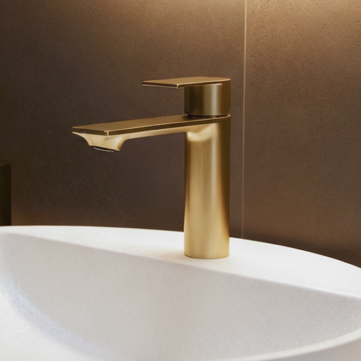 Изображение товара Смеситель для раковины Esko EK26Gold бесконтактный цвет золото