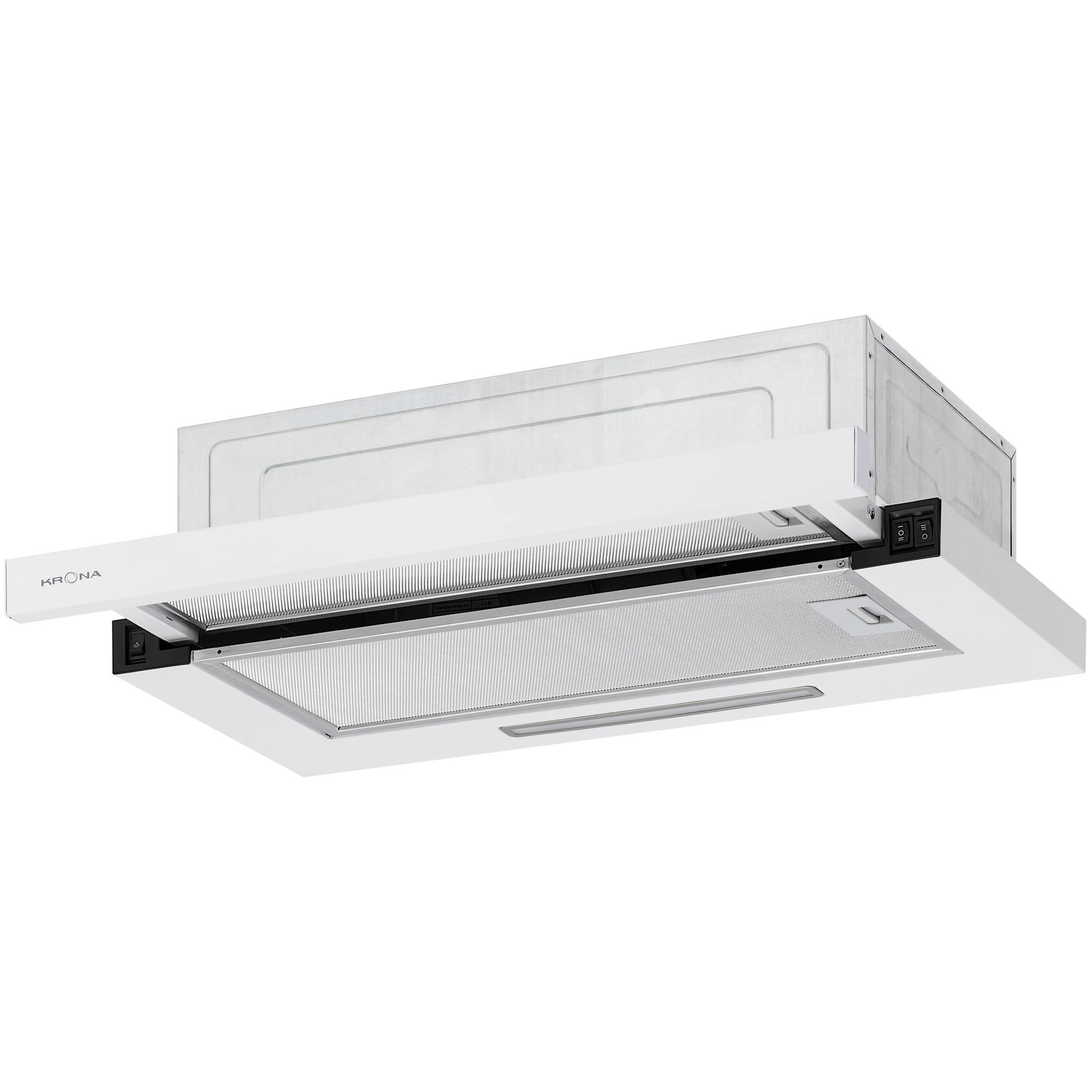 Изображение товара Вытяжка Krona KERRY E 600 WHITE PB 59.7 см белая для кухни