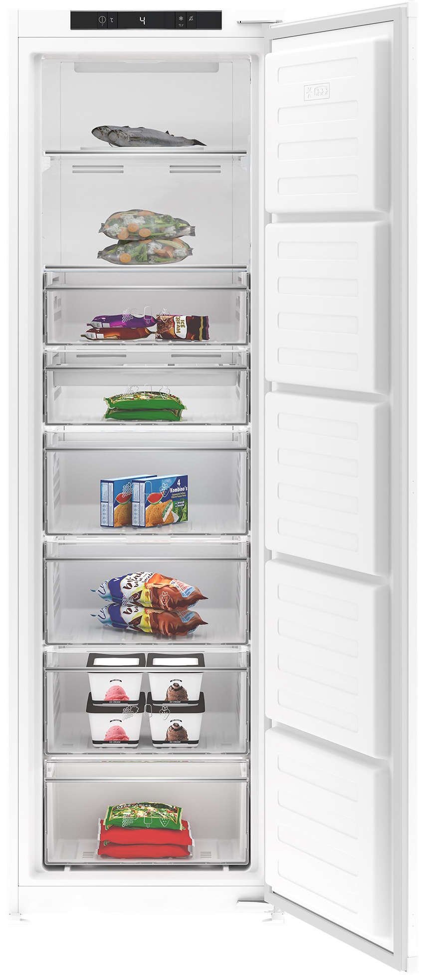 Изображение товара Встраиваемая морозильная камера Hotpoint 755939 54x177.5x54.5 см цвет белый