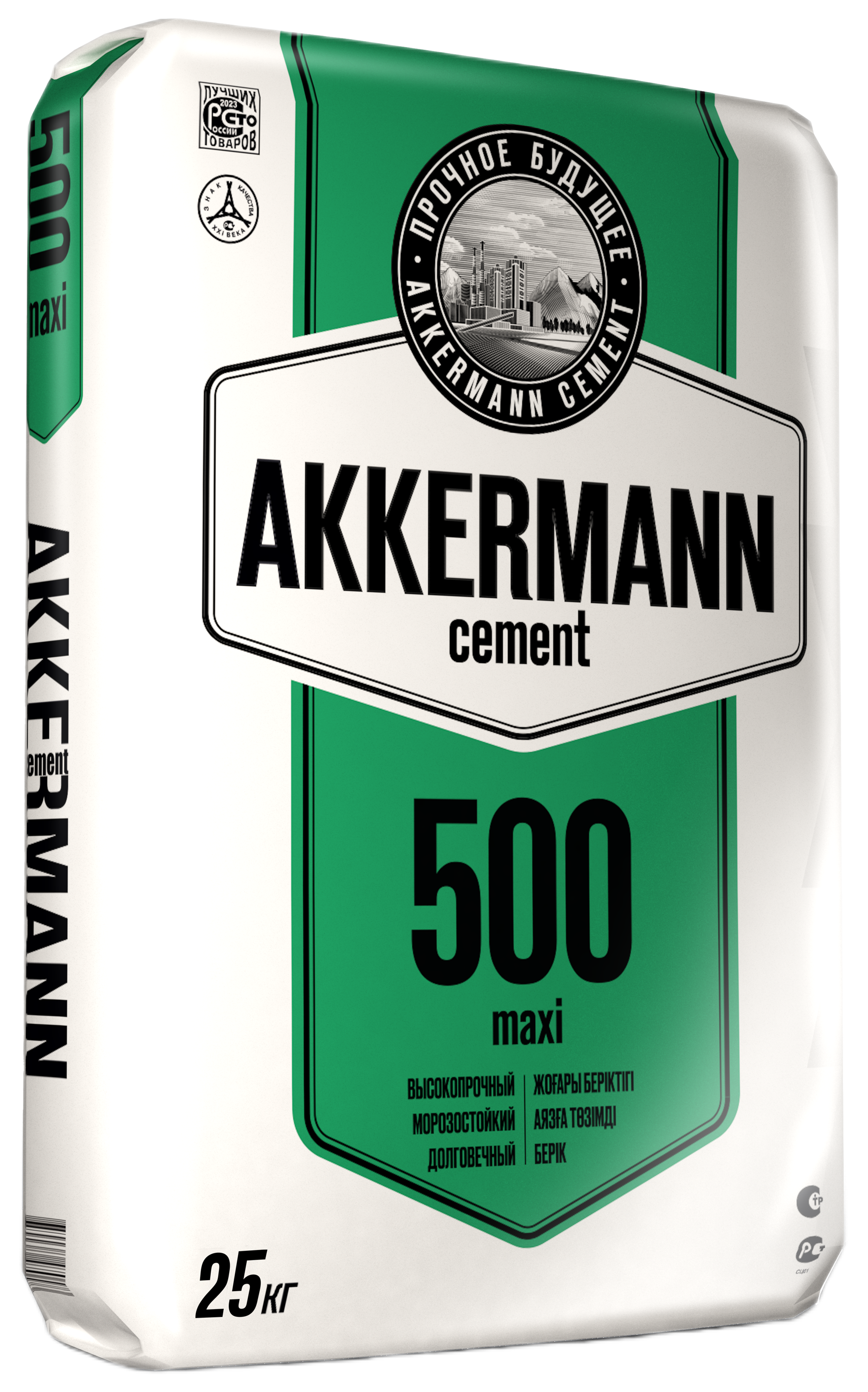 Изображение товара Цемент М500 Akkermann ЦЕМ II/А-И 42. 5 Н 25 кг - высокопрочный строительный материал