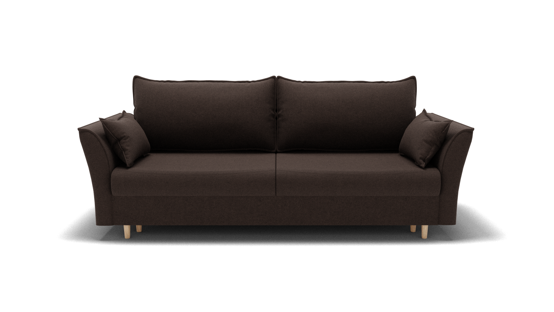 Изображение товара Диван раскладной Золотое руно Барселона 1 Квест-33 105x93x66 см ткань цвет шоколадный 1033