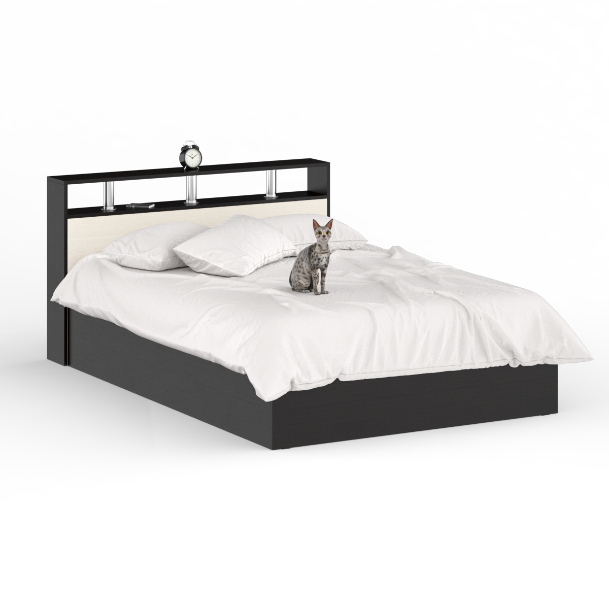 Изображение товара Кровать Свк Камелия 200x140 см цвет черный