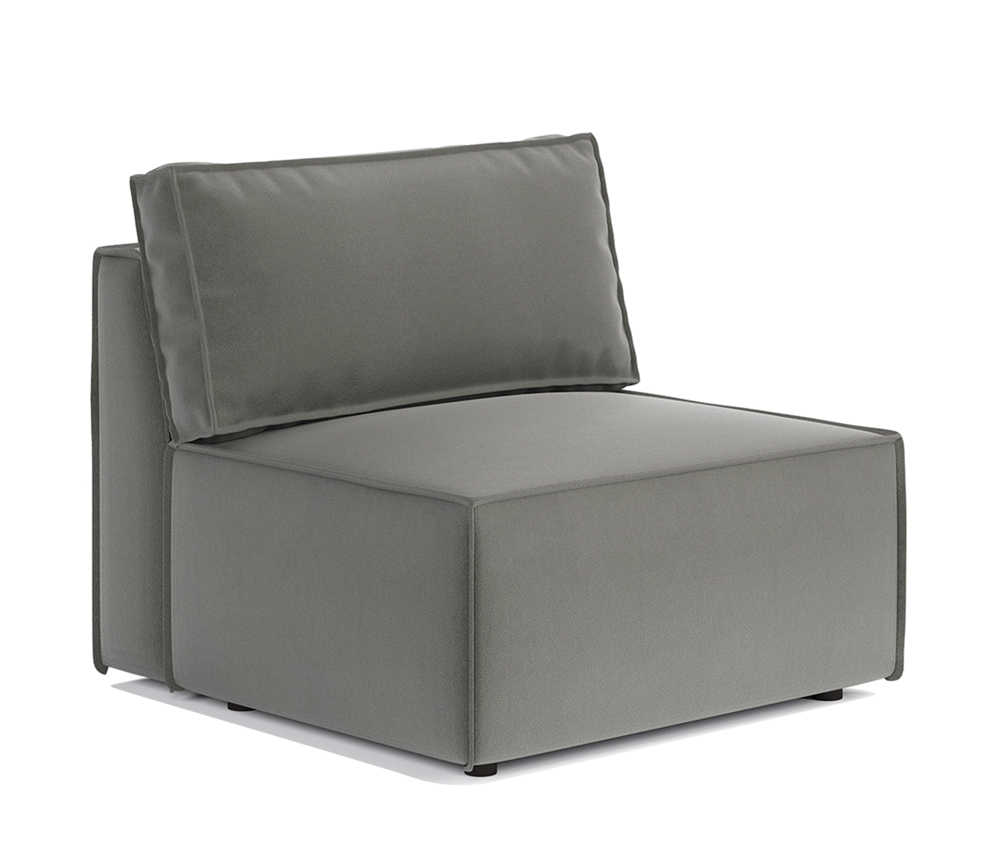 Изображение товара Модульный диван Шарм 25 95x70x95 см велюр серый