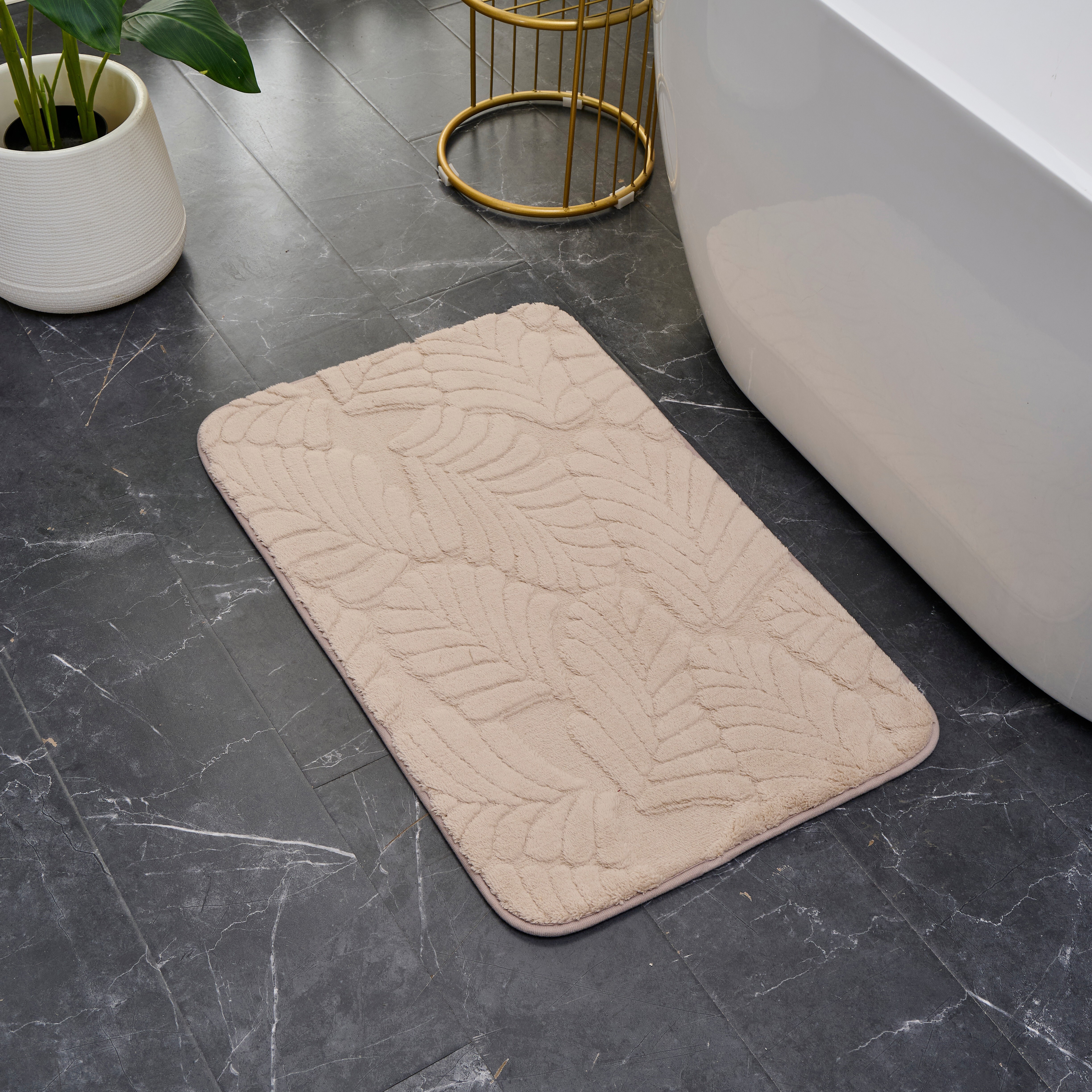 Изображение товара Коврик декоративный Lamo LM-02 50x80 см полиэстер цвет бежевый