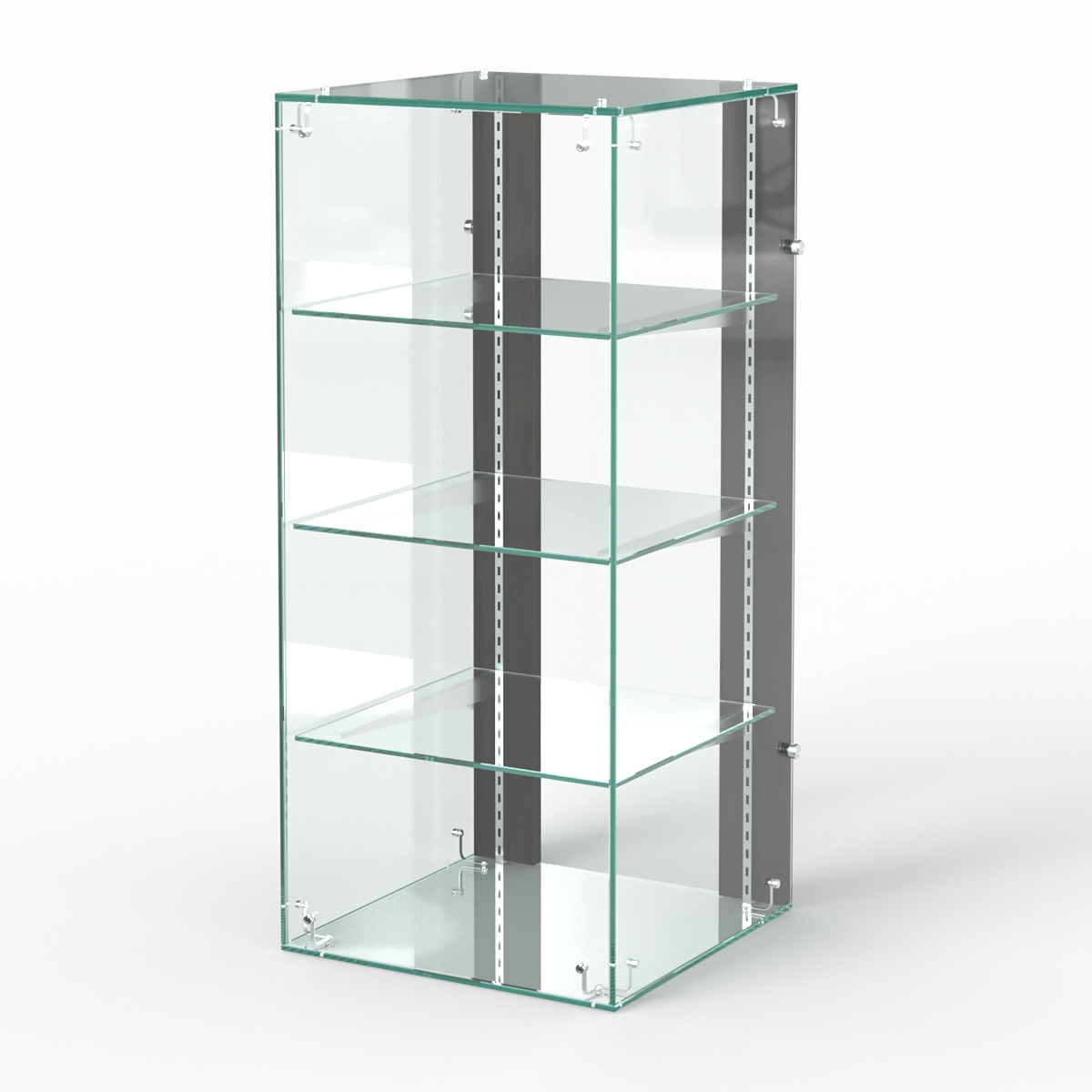 Изображение товара Шкаф-витрина 40x90 см Сладость 1 5А-О-НЕО с стеклянным фасадом и регулируемыми полками