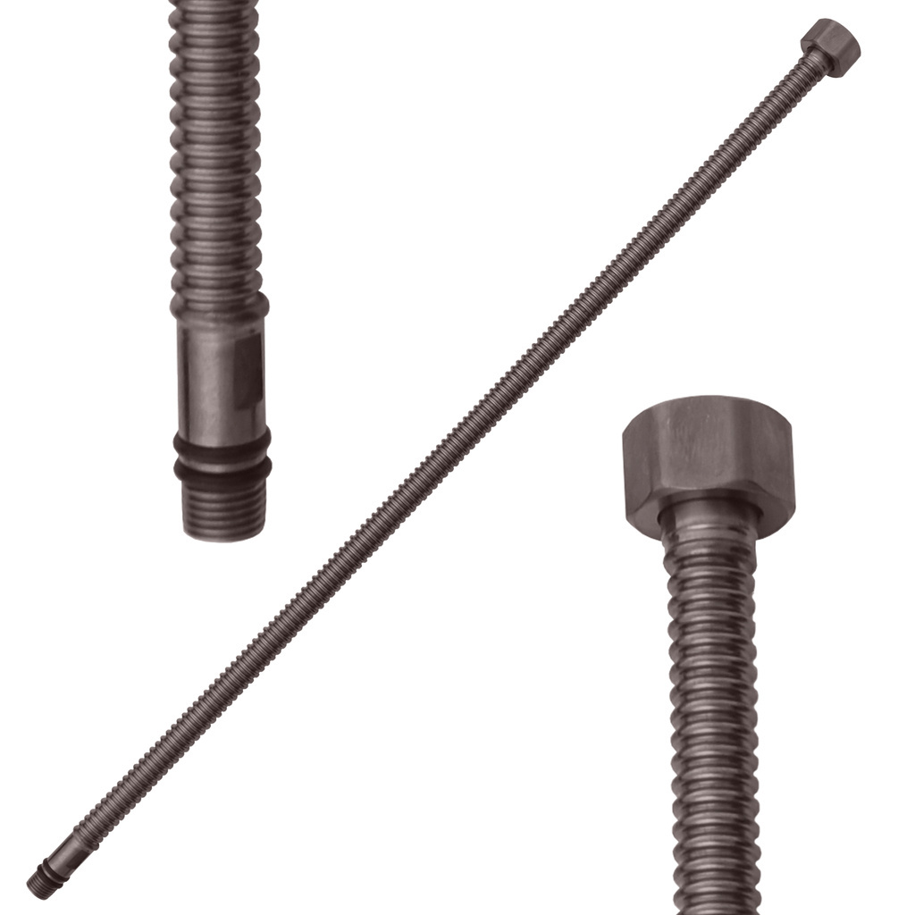 Изображение товара Гибкая подводка для смесителя Ravslezak 1/2"xM10 гайка-штуцер 35 см IT0012MGK