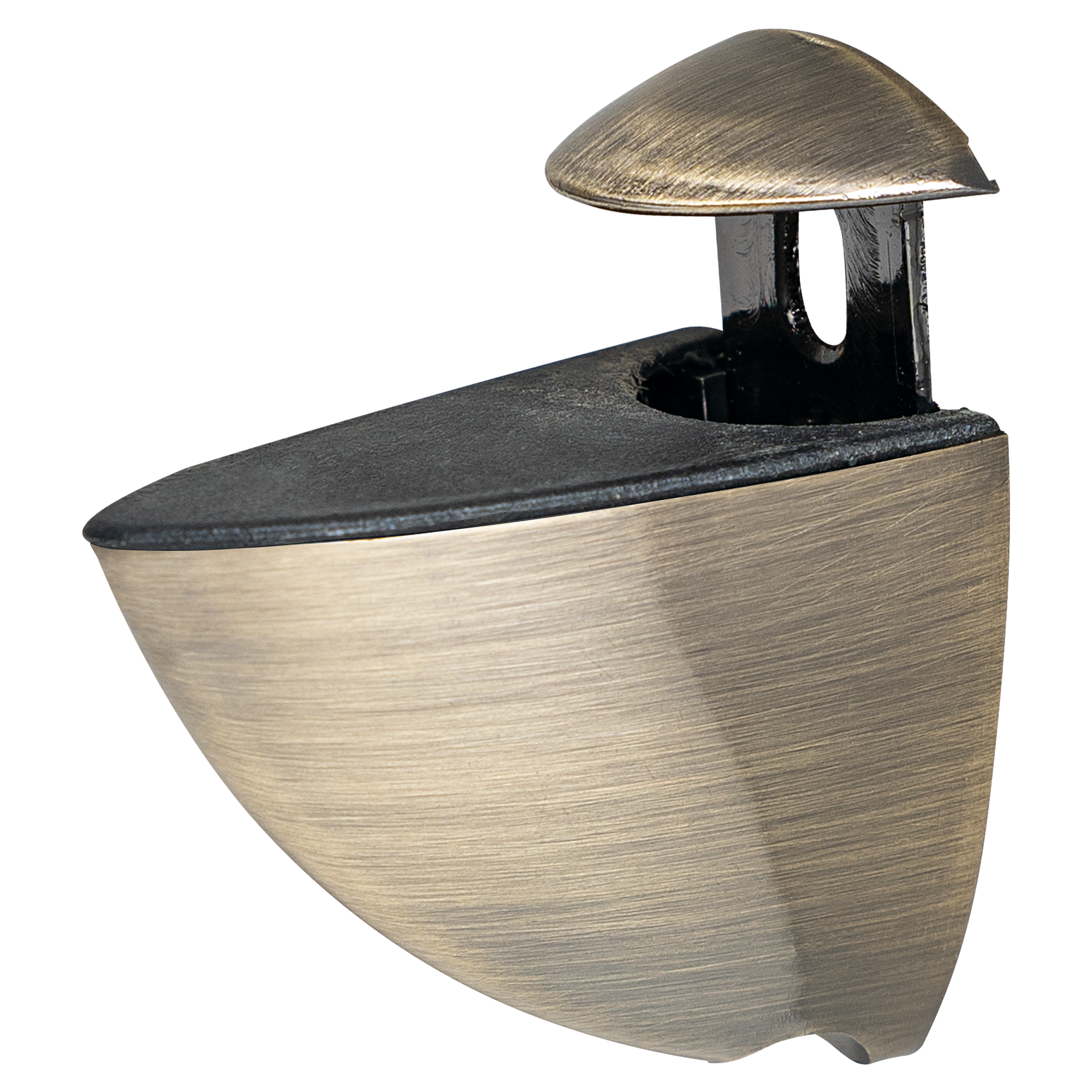 Полкодержатель Пеликан 40x22x40 мм ЦАМ цвет бронза