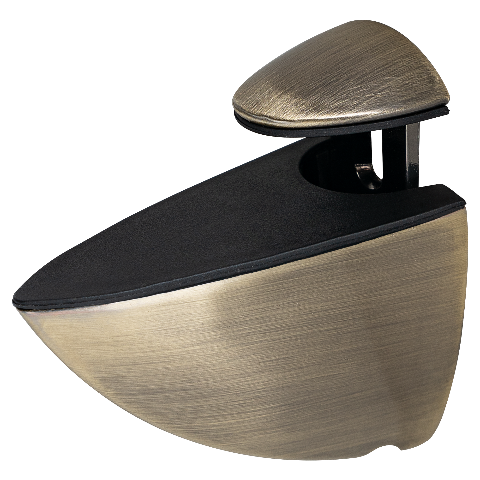 Полкодержатель Пеликан 70x27x60 мм ЦАМ цвет бронза