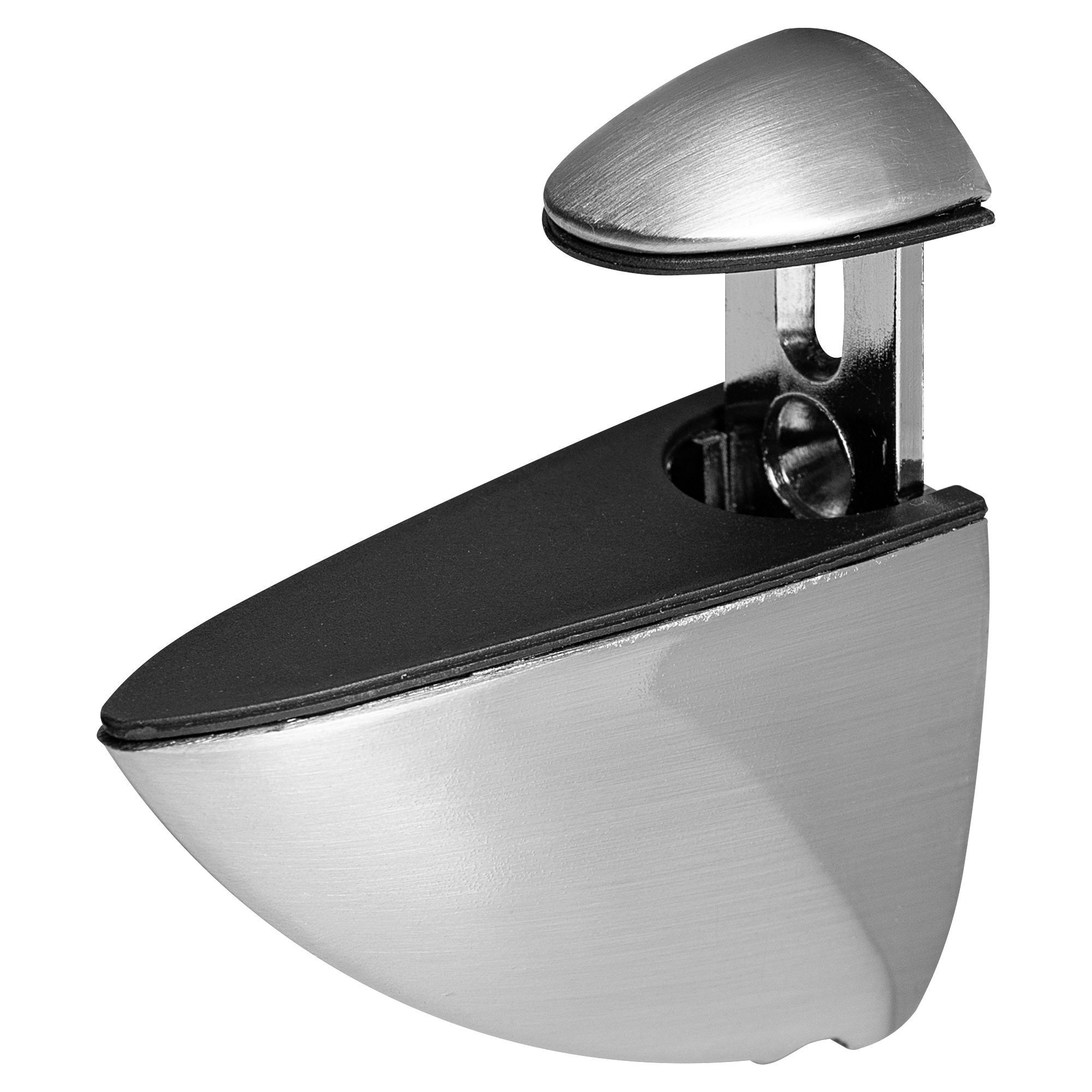 Полкодержатель Пеликан 70x27x60 мм ЦАМ цвет никель