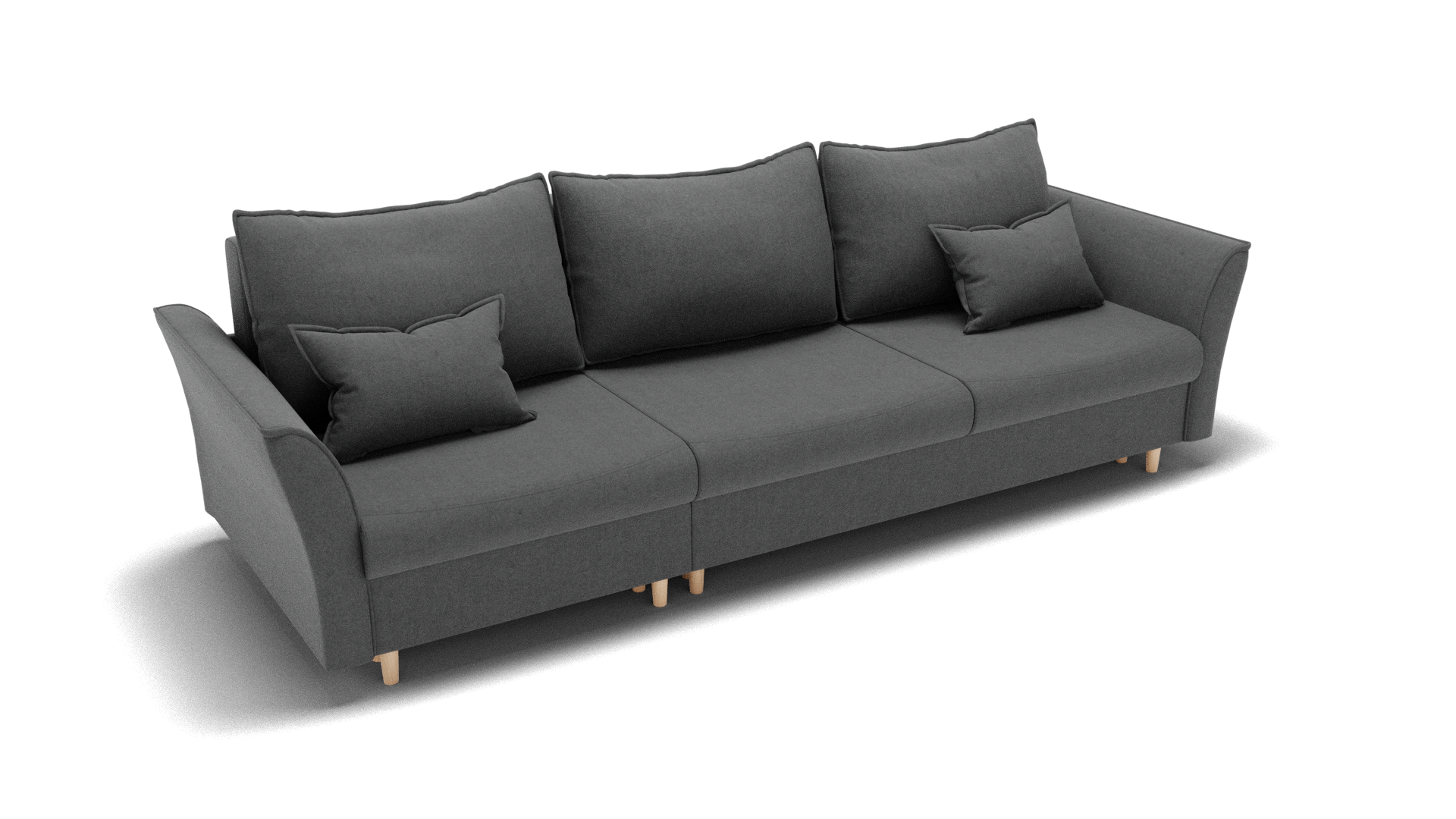 Изображение товара Диван раскладной Золотое руно 105x93x66 см ткань цвет серый 1040