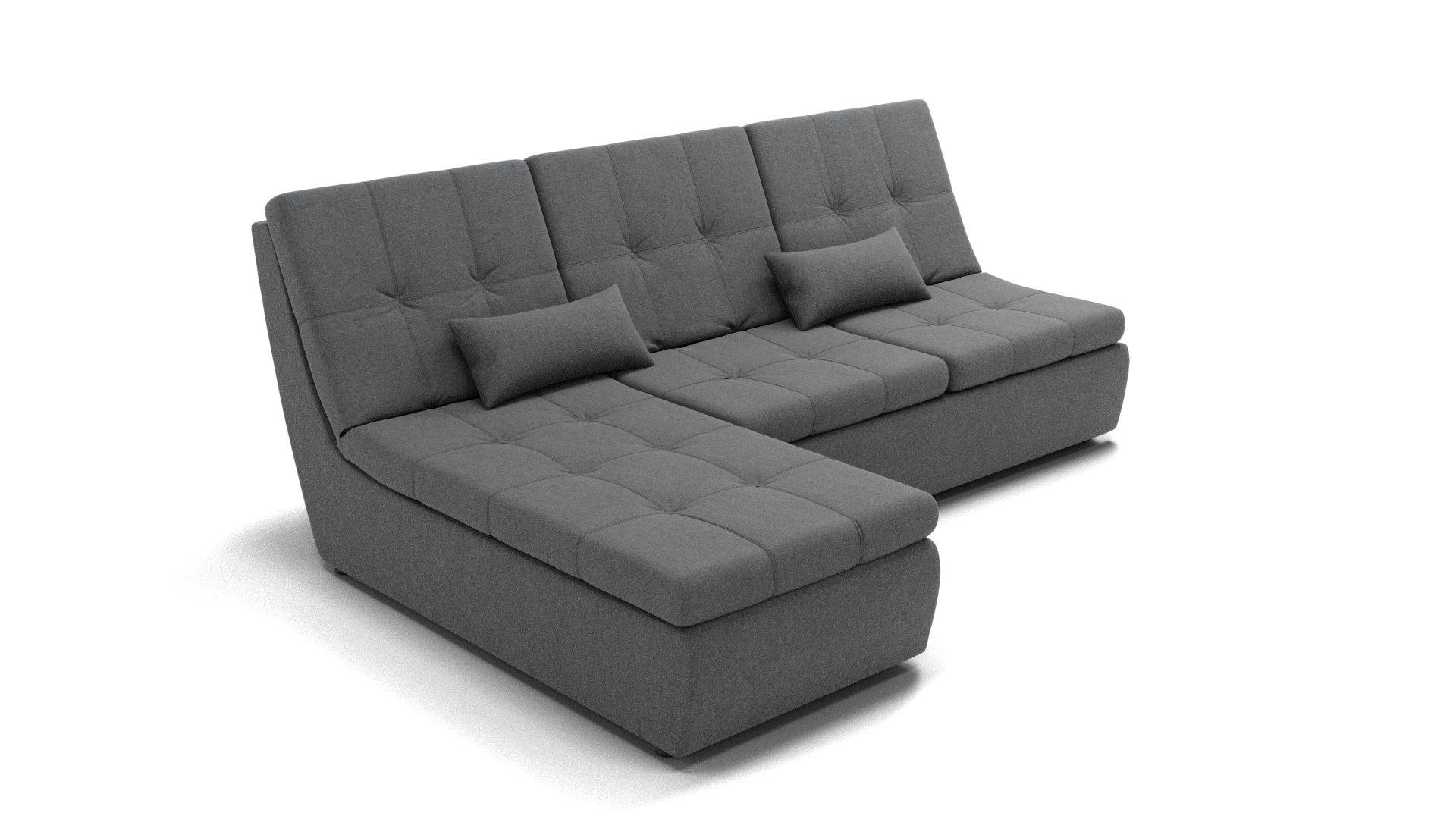 Изображение товара Диван прямой Золотое руно 171x100x65 см ткань цвет серый