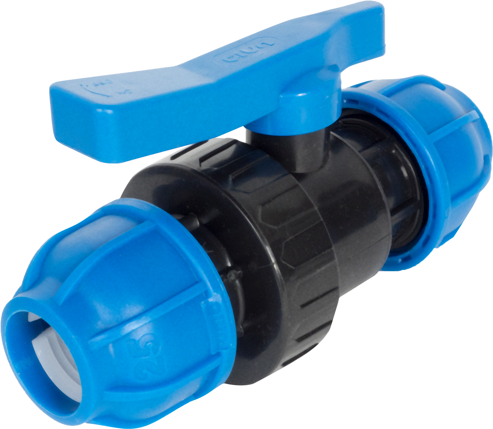 Изображение товара Кран шаровой прямой ТПК-Аква PN24 32 мм полипропилен с ручкой флажок