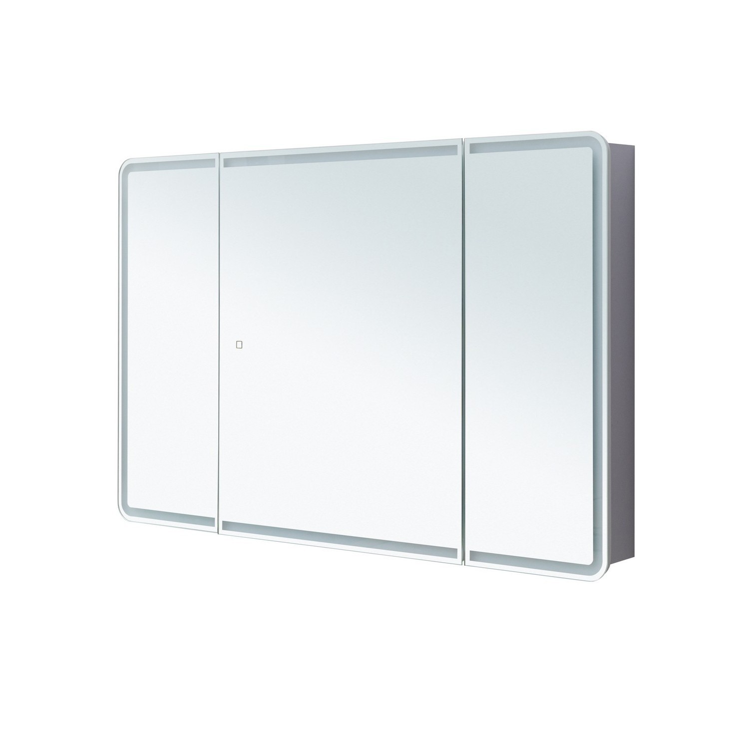 Изображение товара Зеркальный шкаф для ванной Aquanet Оптима 120 с LED подсветкой
