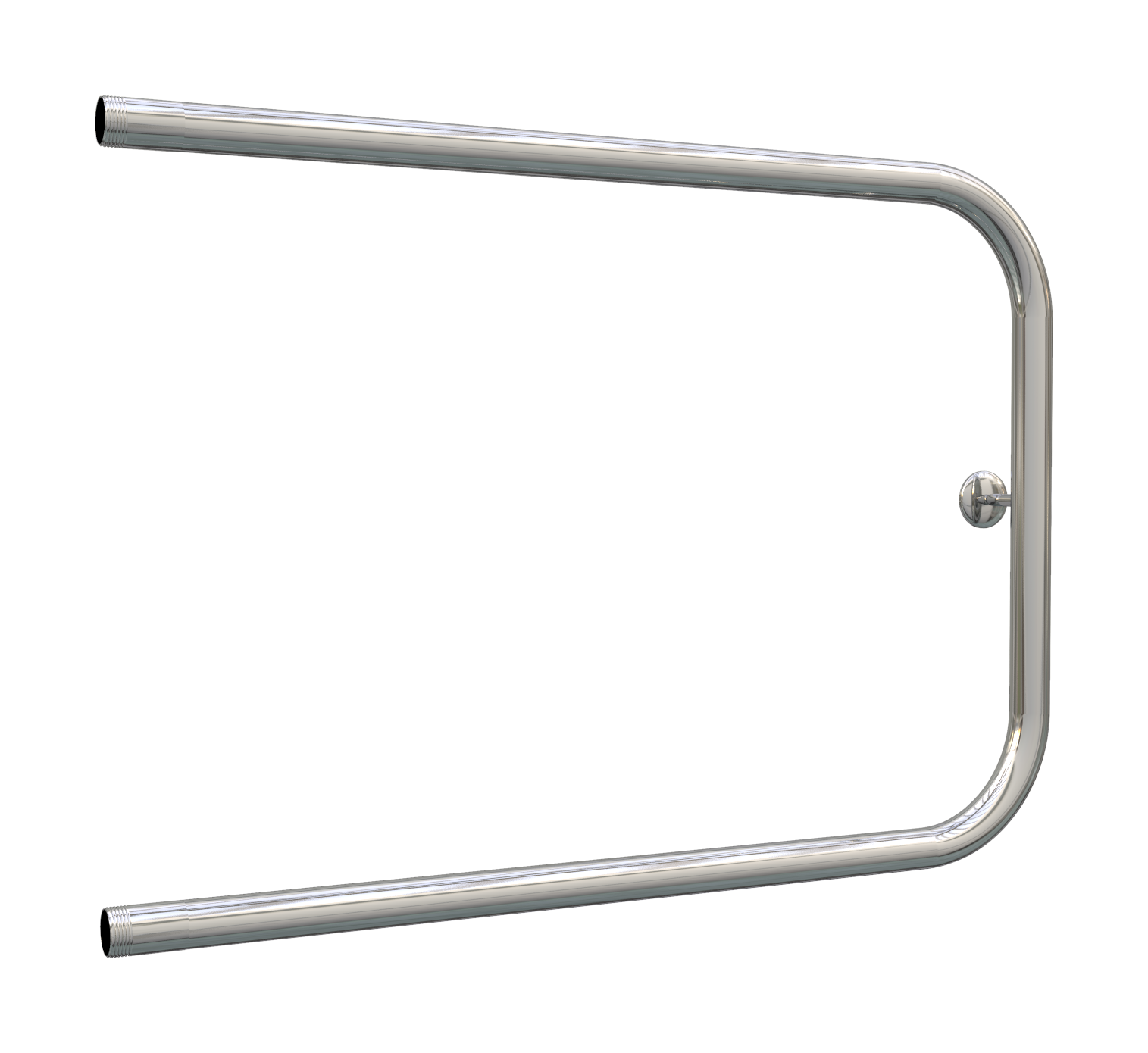 Изображение товара Полотенцесушитель водяной п-образный Роснерж P101000 500x700 мм боковая универсальная подводка нержавеющая сталь цвет хром