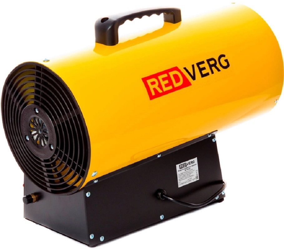 Изображение товара Газовая тепловая пушка RedVerg RD-GH33 3.3 кВт желтый/черный