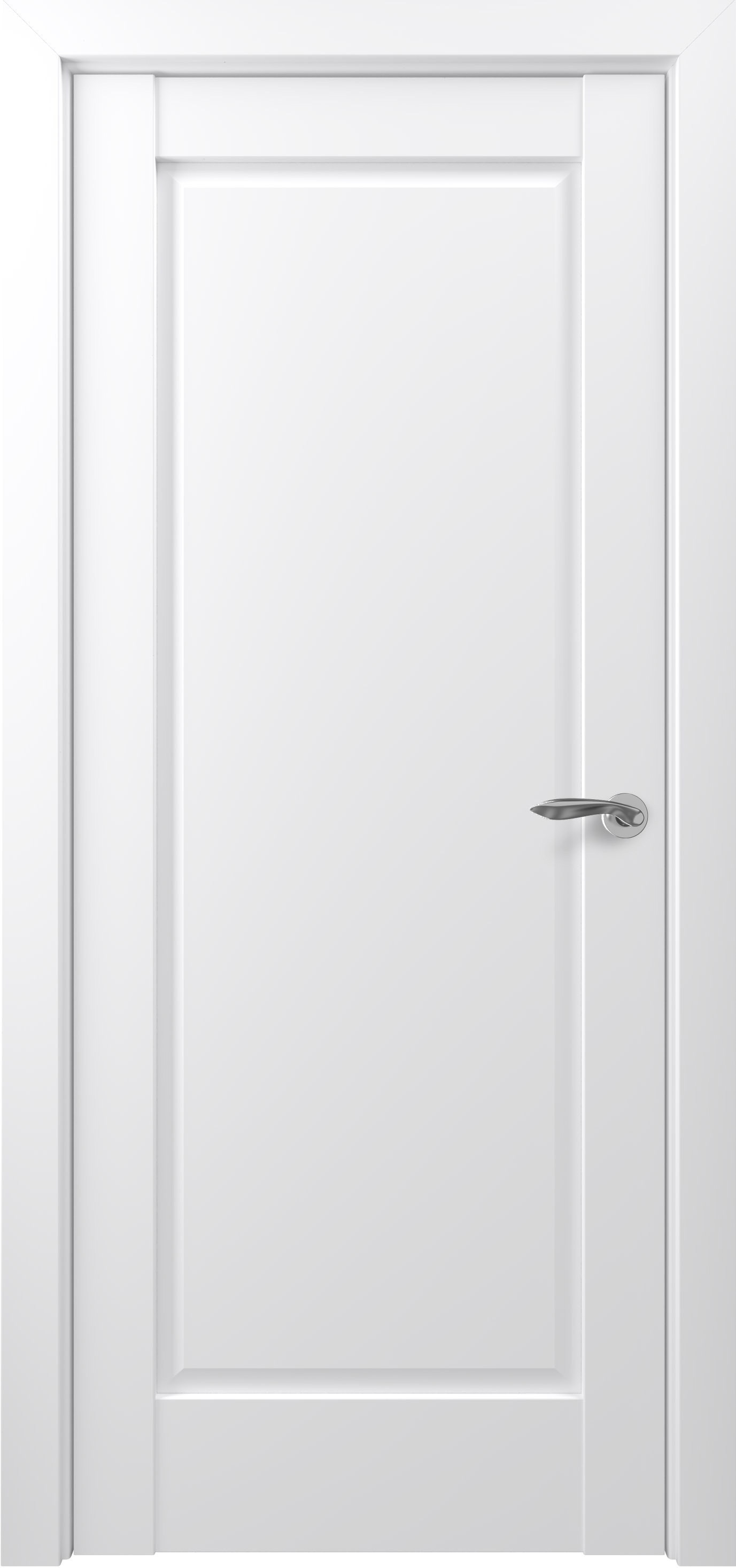 Изображение товара Дверь межкомнатная Zadoor-S Classic Неаполь глухая 200x80см полипропилен цвет белый без замка и петель