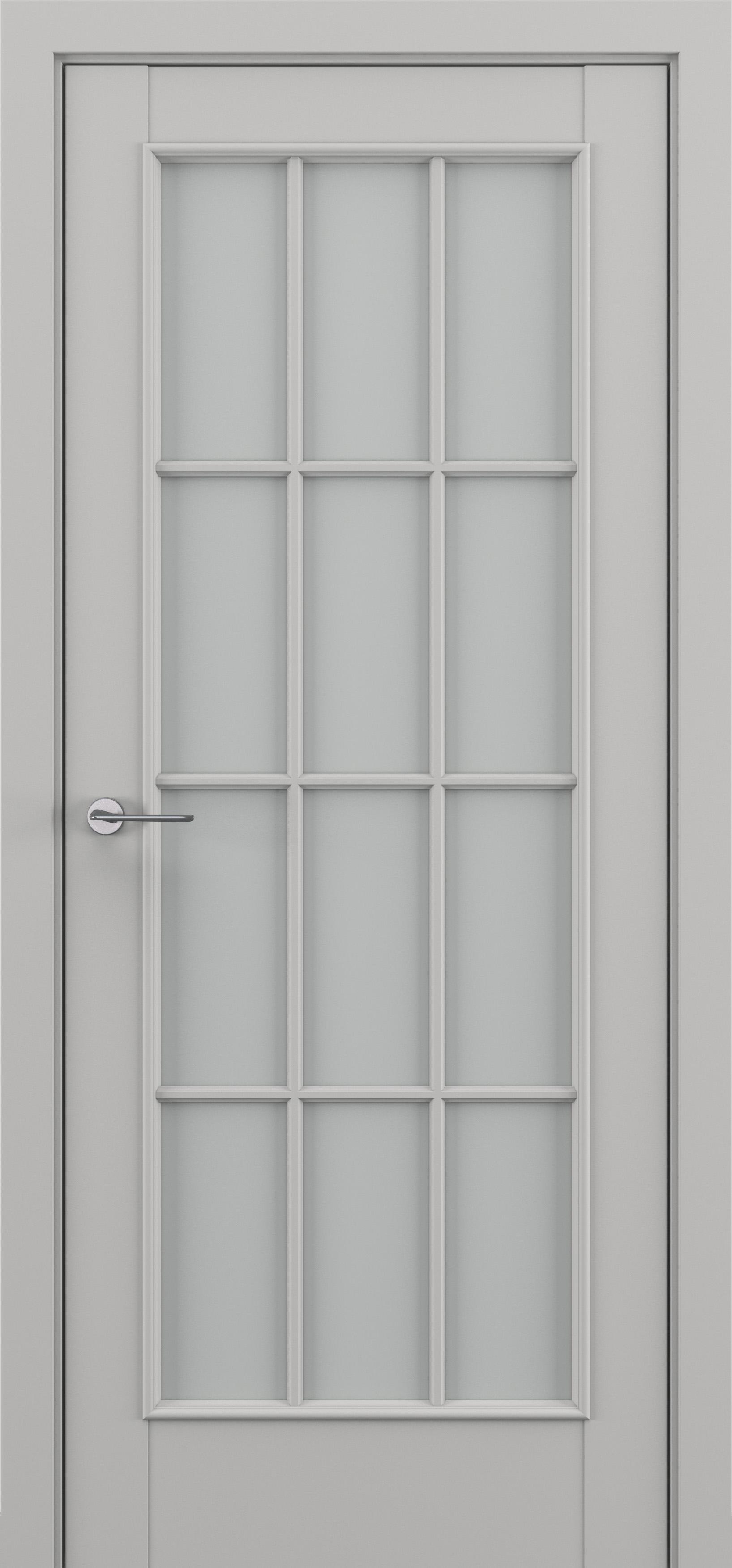 Изображение товара Дверь межкомнатная Zadoor Classic Неаполь Английская Классика остеклённая 200x60см полипропилен цвет серый без замка и петель