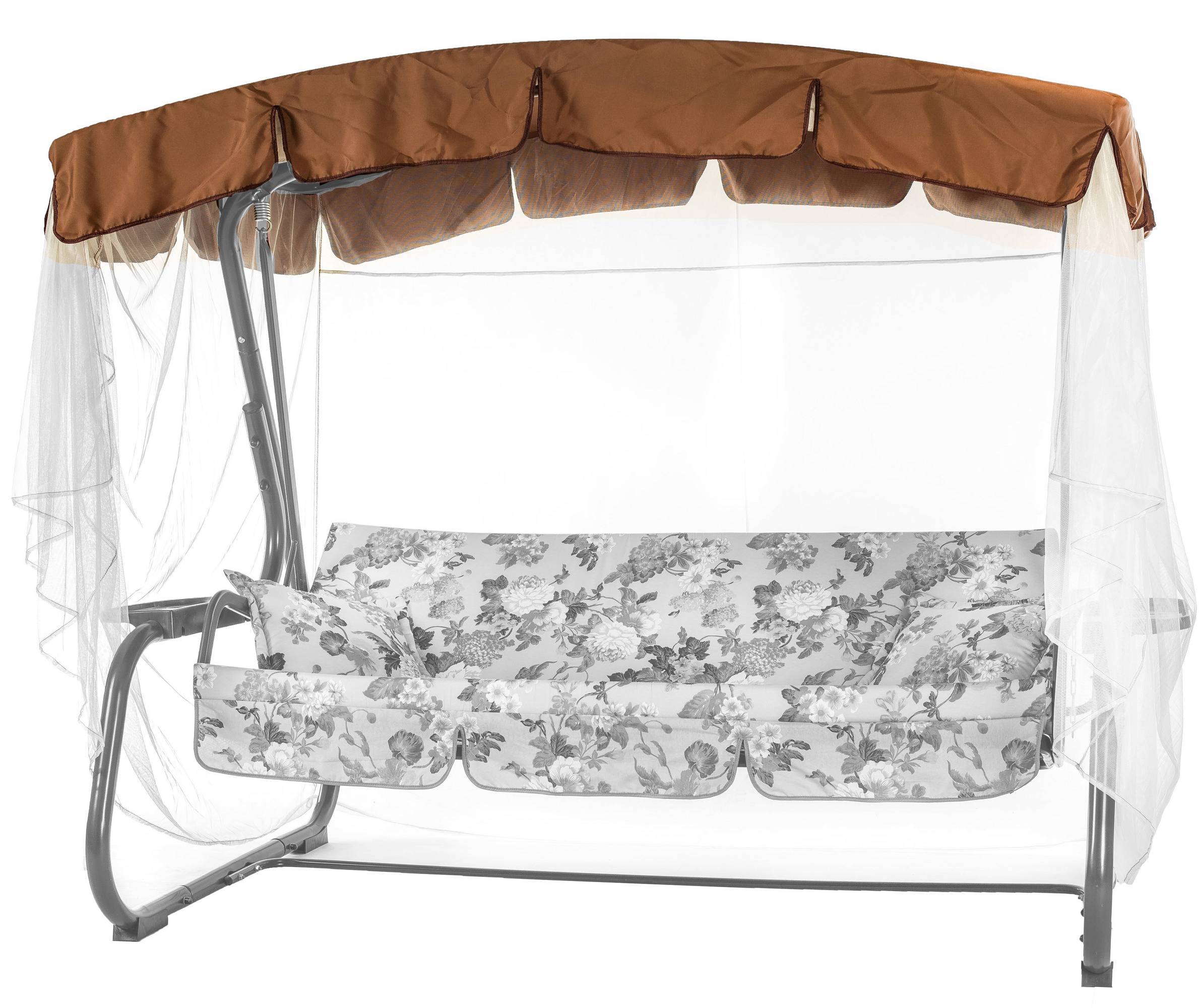 Изображение товара Тент для садовых качелей Ривьера коричневый 213х144 см