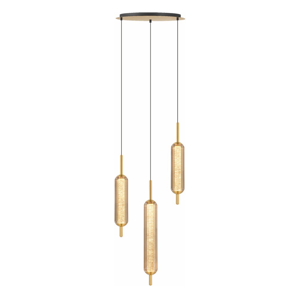 Изображение товара Современная светодиодная люстра IMEX PLC-7076-340-3P-AMBER-2697 для интерьера