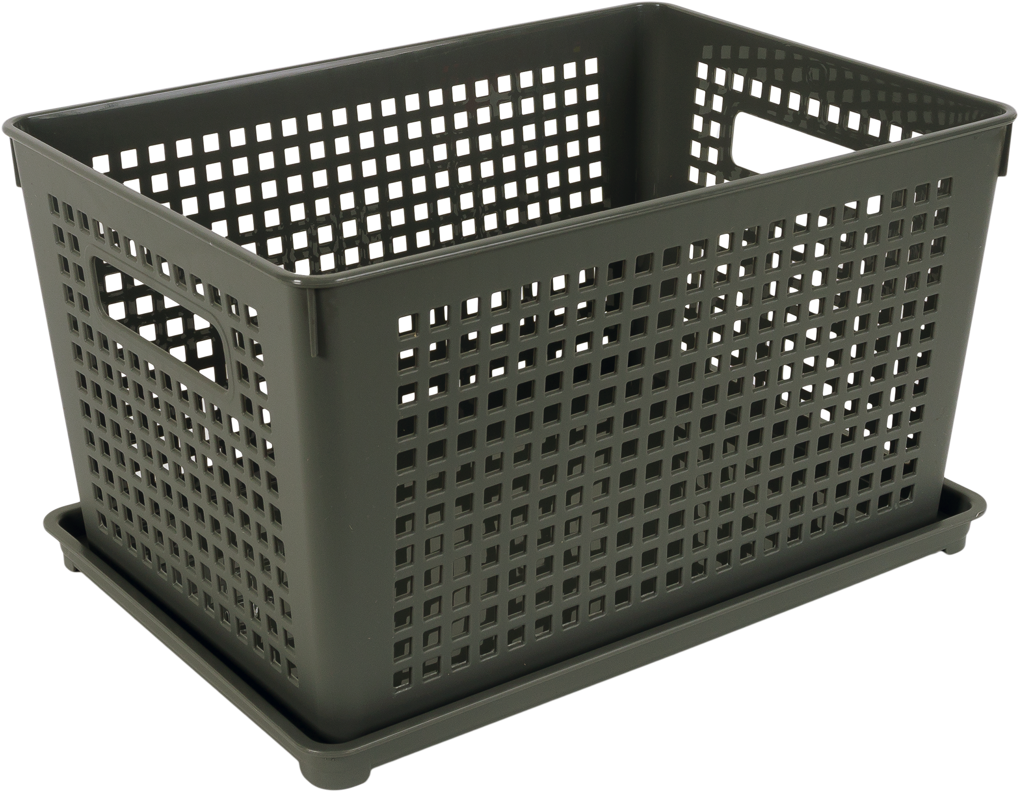 Лоток с крышкой 27x19x15 см 6 л полипропилен цвет серый - 4