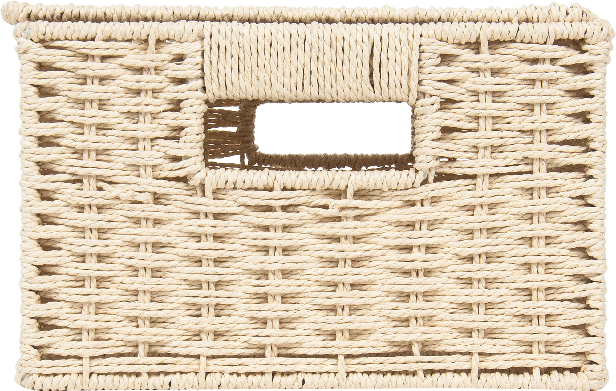 Корзина для хранения 31x15x23 см бумажный шпагат цвет бежевый - 3