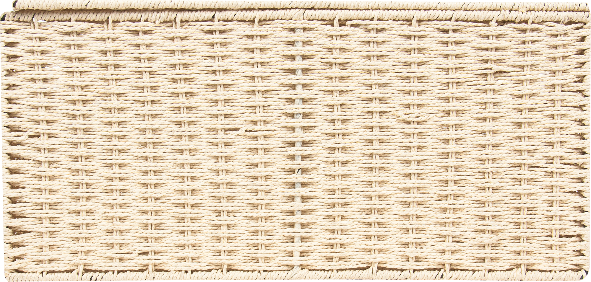 Корзина для хранения 45x21x33 см бумажный шпагат цвет бежевый - 5