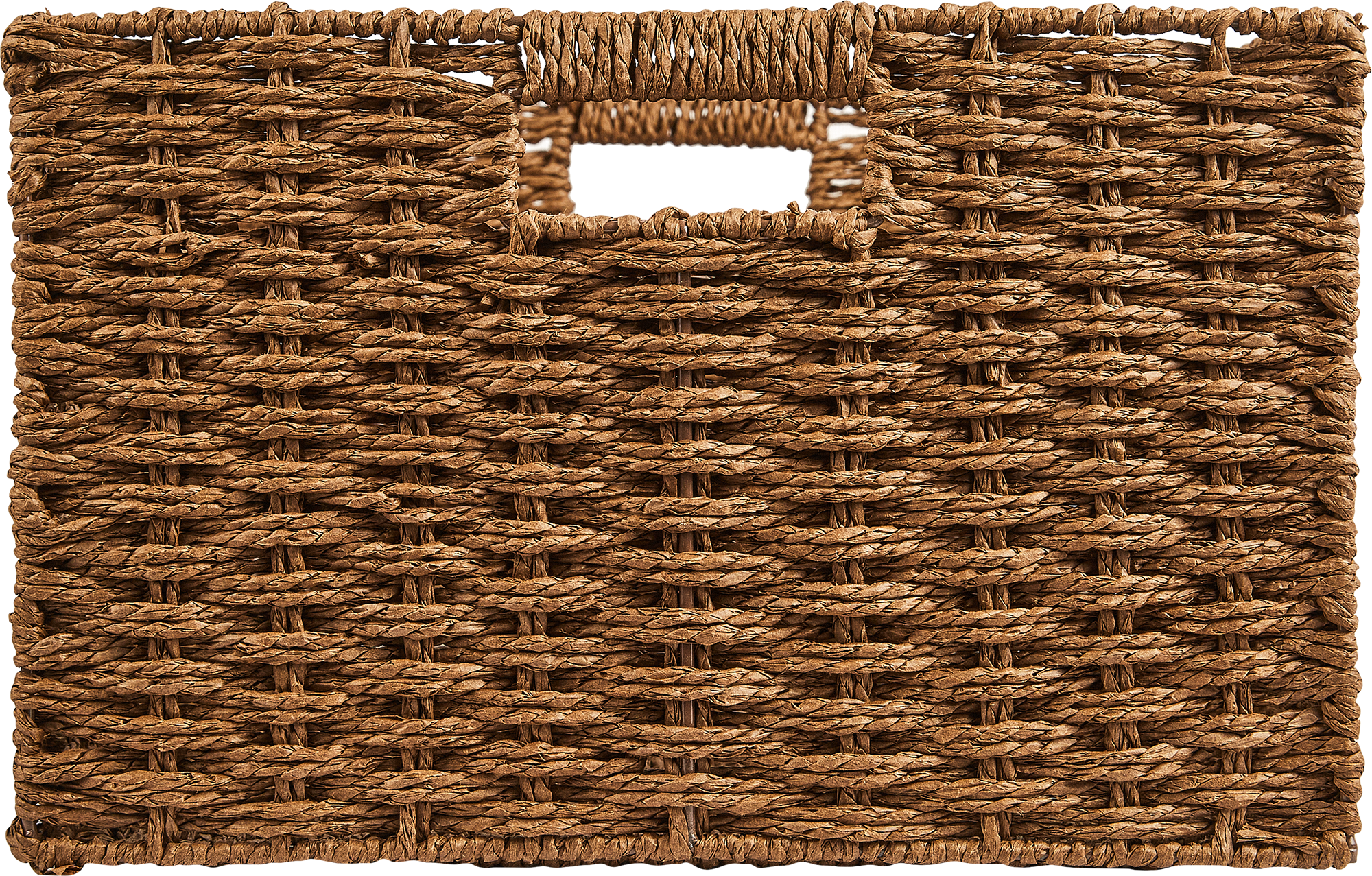 Корзина для хранения 45x21x33 см бумага цвет коричневый - 3
