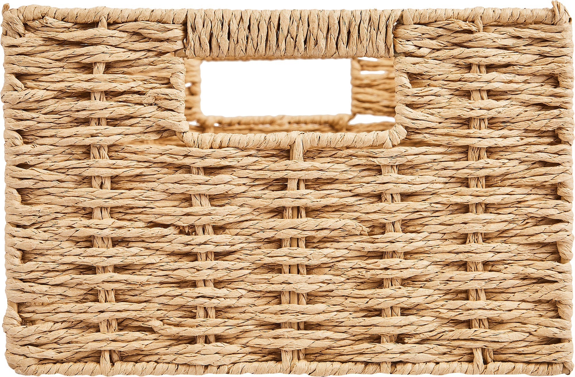 Корзина для хранения 31x15x23 см бумага цвет бежевый - 3