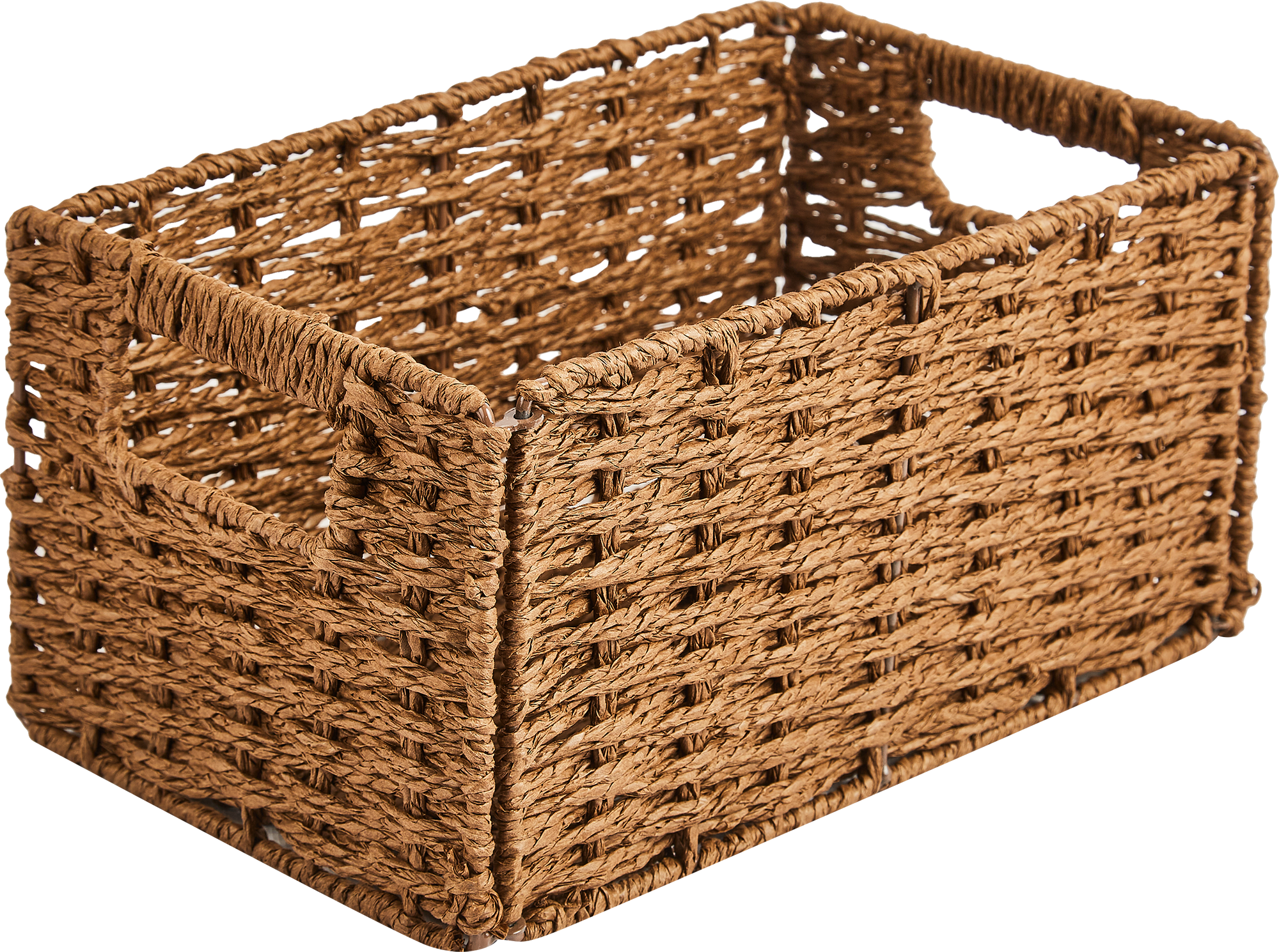 Корзина для хранения 30x15x18 см бумага цвет коричневый - 1