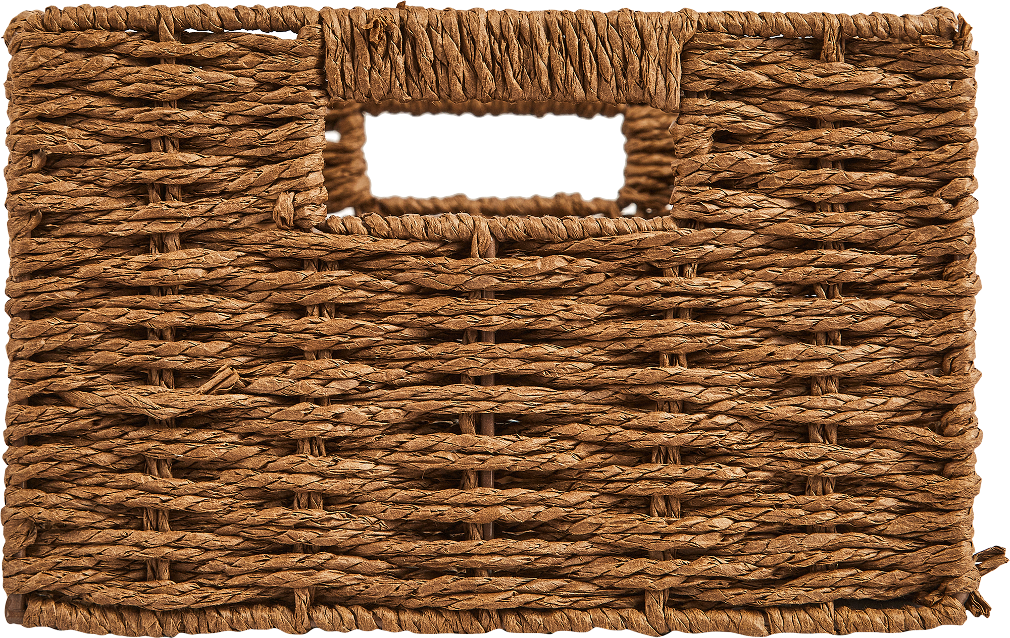 Корзина для хранения 31x15x23 см бумага цвет коричневый - 3