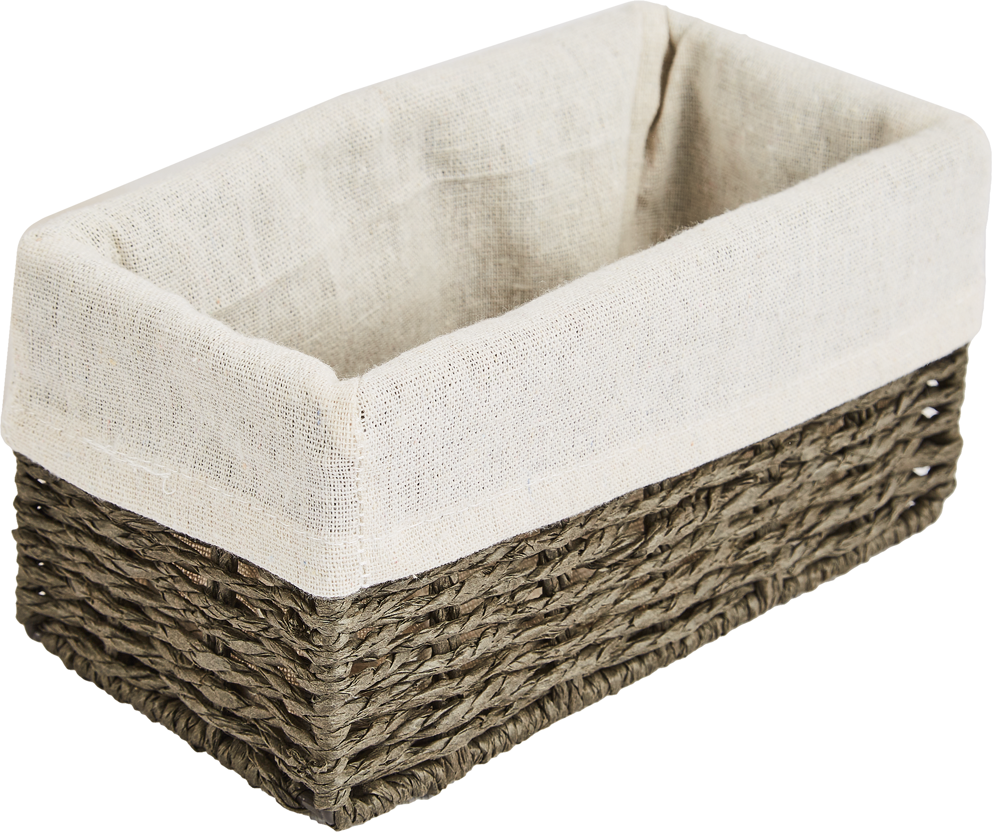 Корзина для хранения 20x10x10 см бумага цвет графит - 1