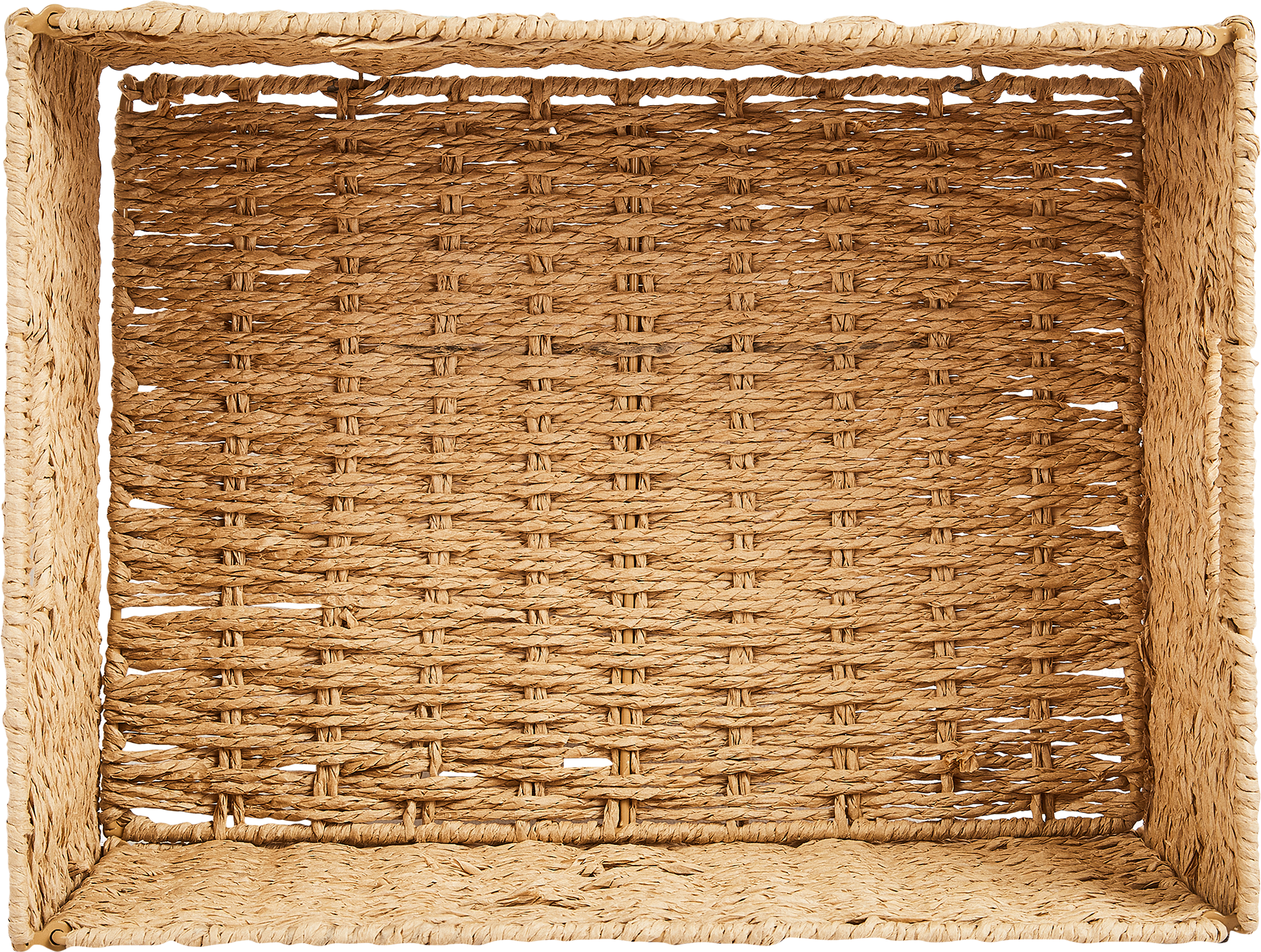 Корзина для хранения 38x18x28 см бумага цвет бежевый - 2