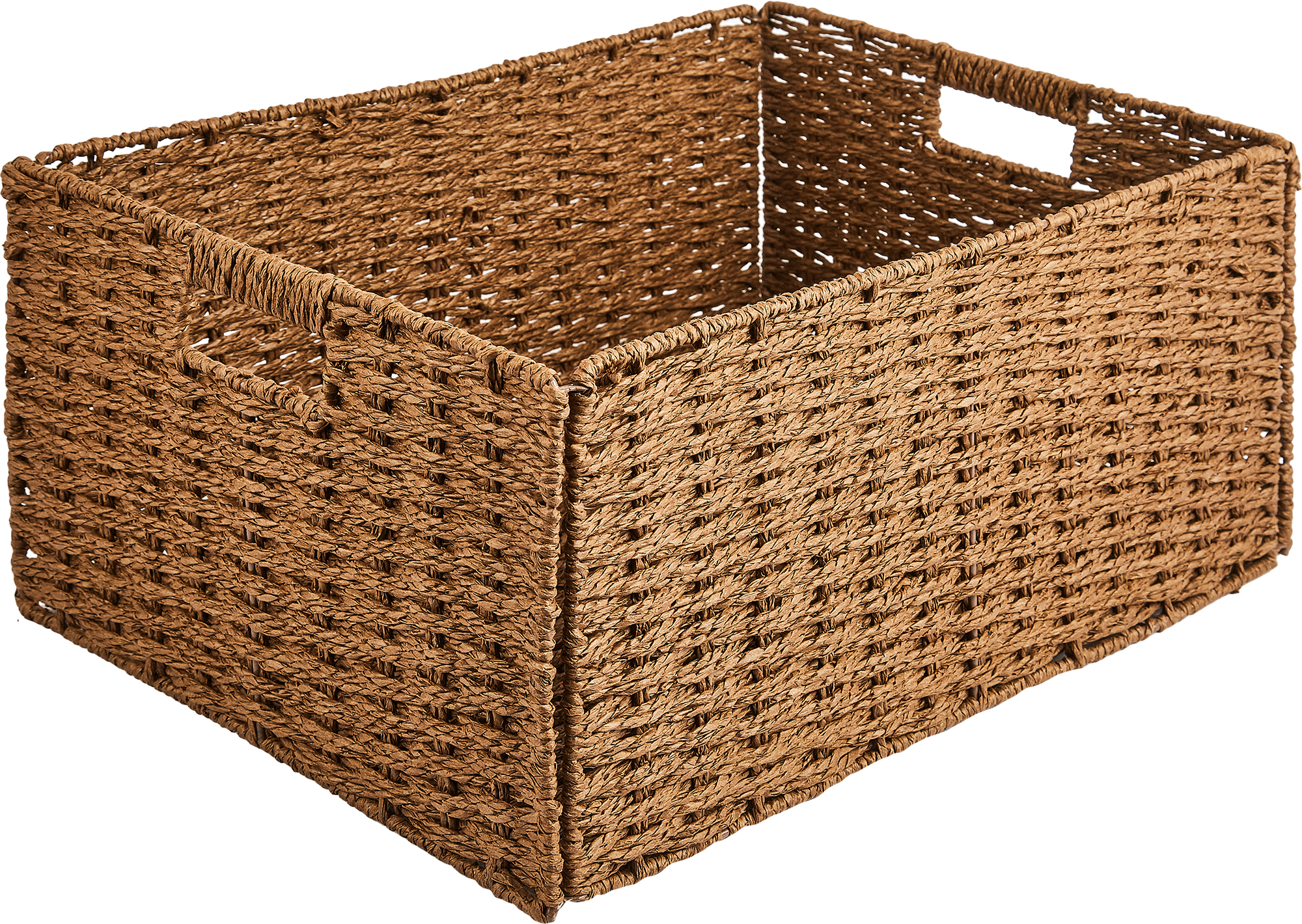 Корзина для хранения 45x21x33 см бумага цвет коричневый - 1
