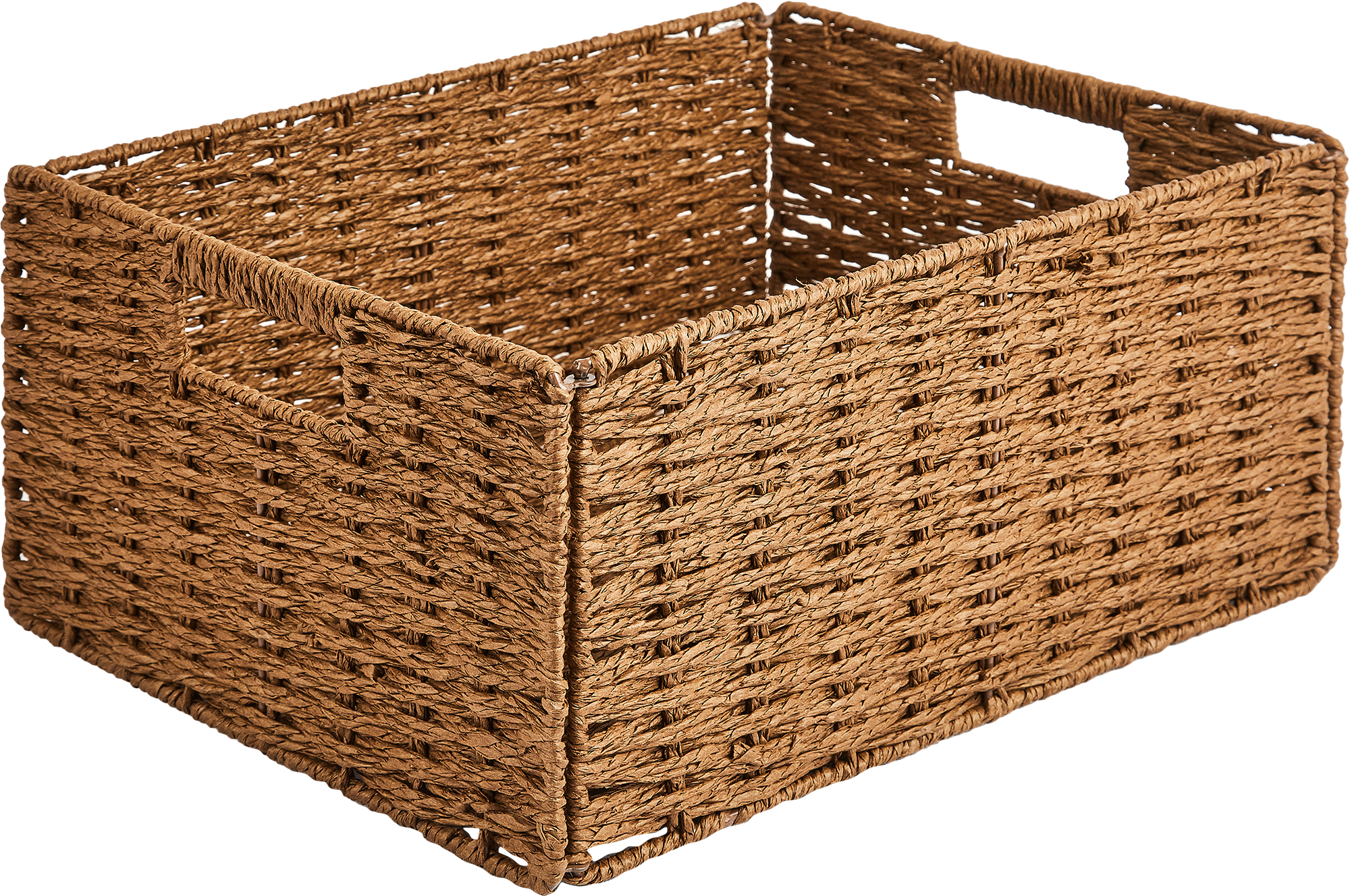 Корзина для хранения Spaceo 38x18x28 см бумага цвет коричневый - 1
