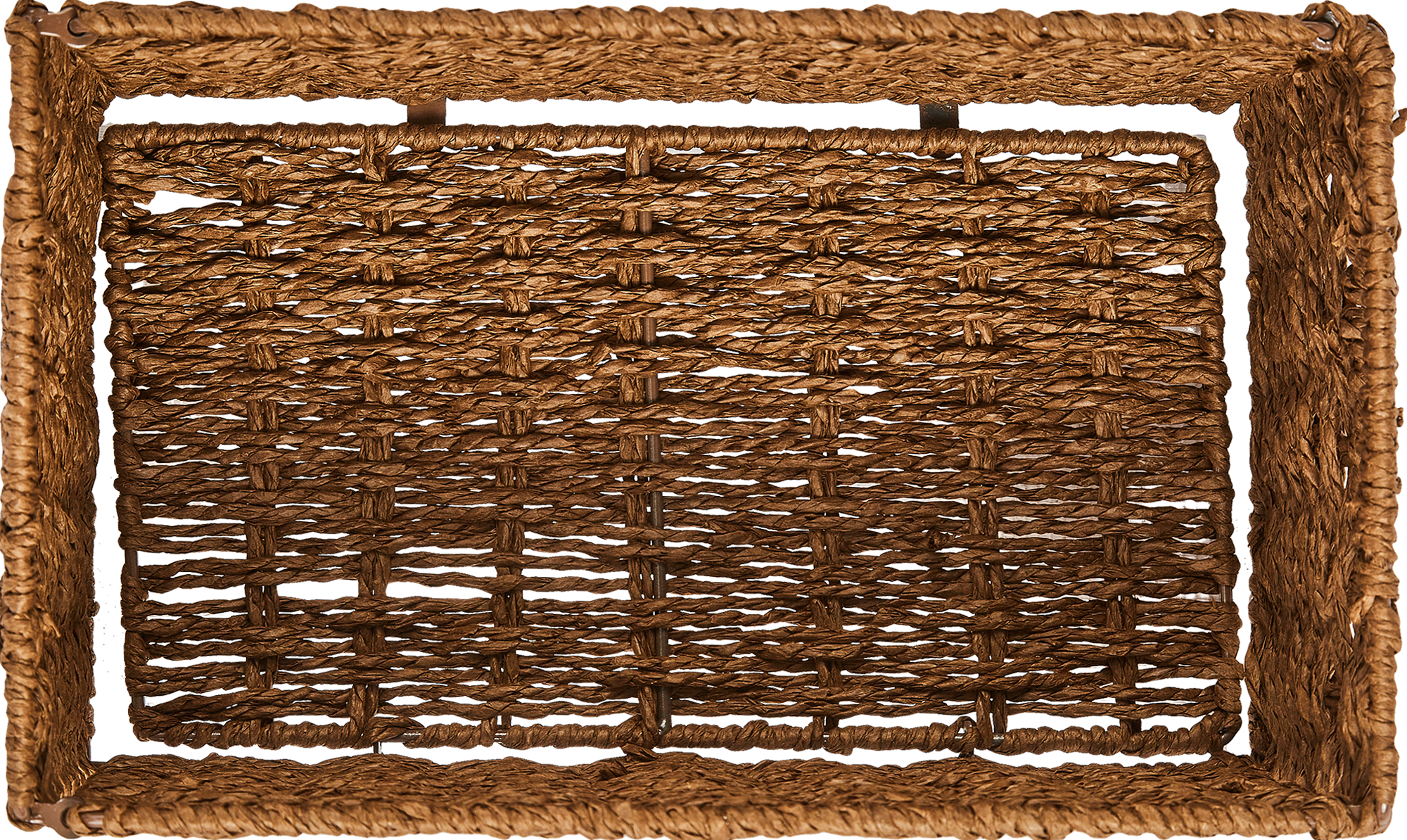 Корзина для хранения 30x15x18 см бумага цвет коричневый - 2