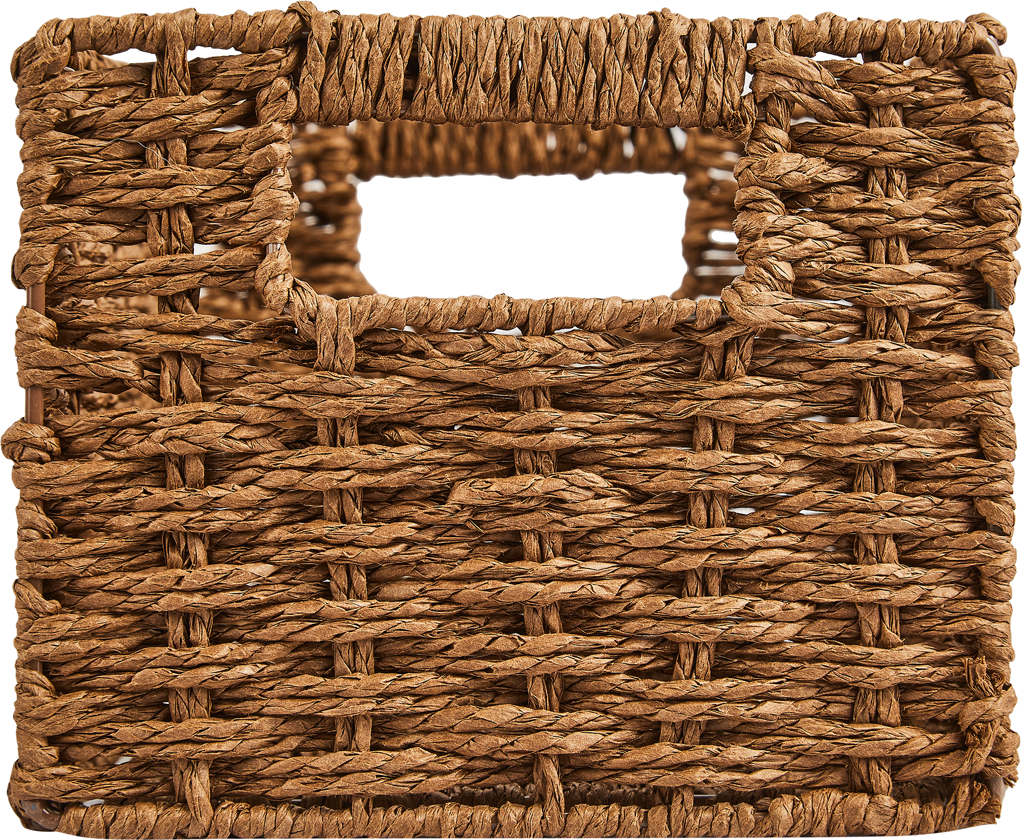 Корзина для хранения 30x15x18 см бумага цвет коричневый - 3