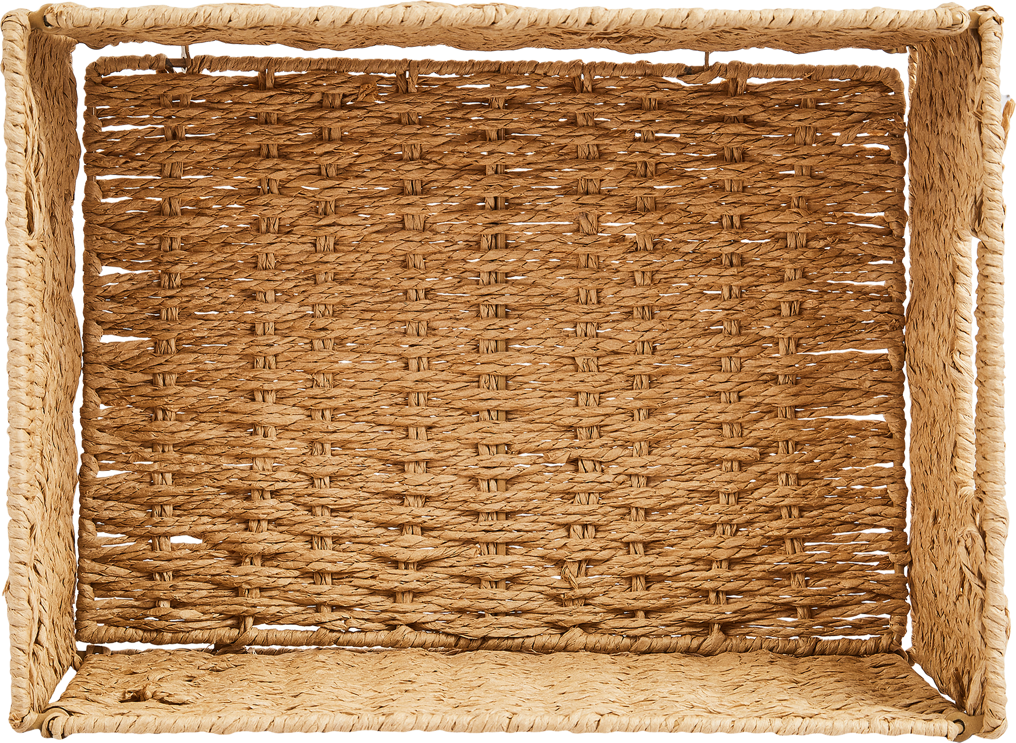 Корзина для хранения 31x15x23 см бумага цвет бежевый - 2