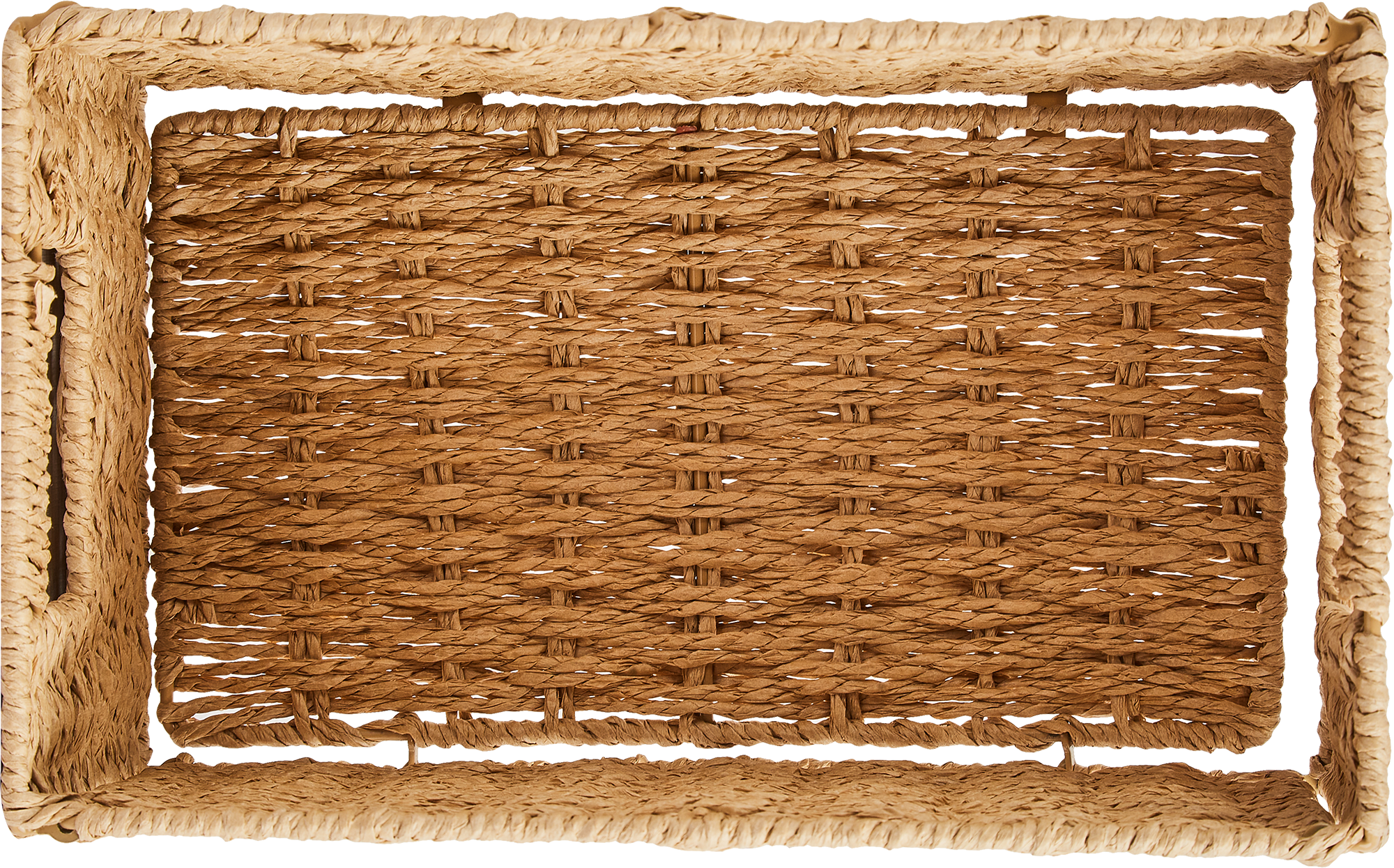 Корзина для хранения 30x15x18 см бумага цвет бежевый - 2