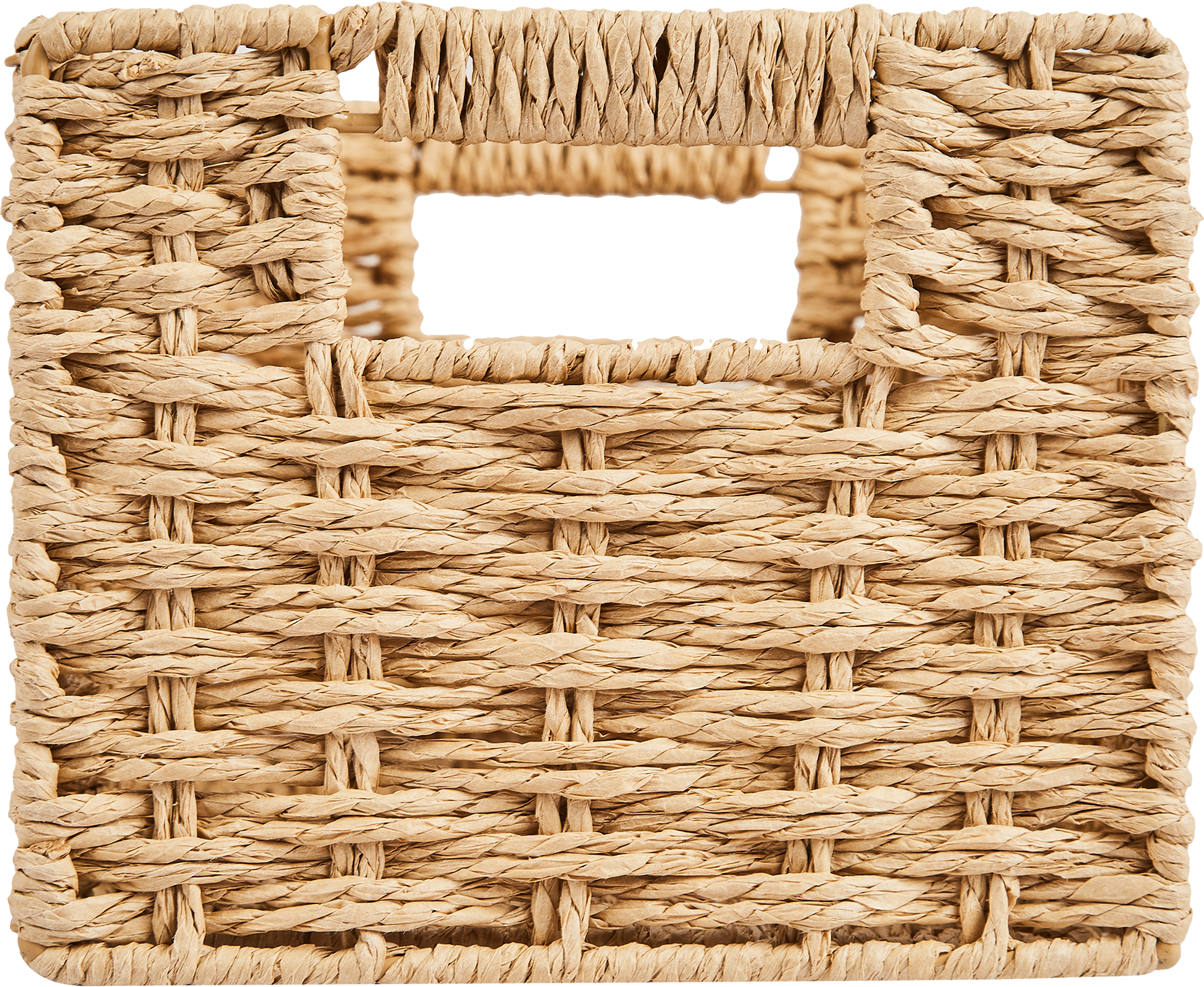 Корзина для хранения 30x15x18 см бумага цвет бежевый - 3