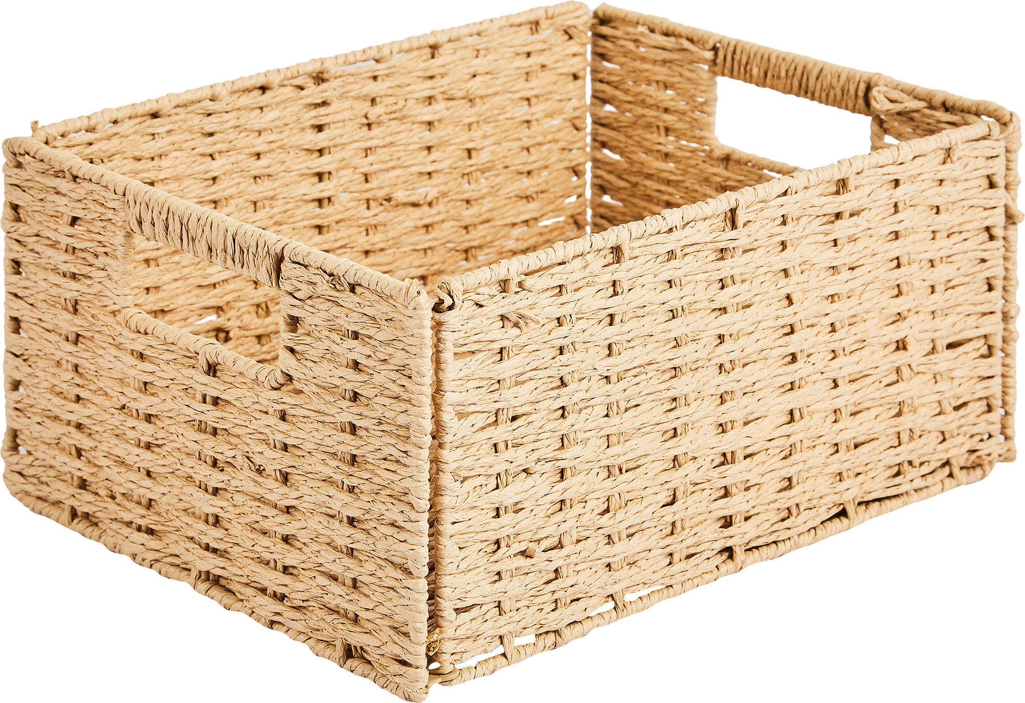 Корзина для хранения 31x15x23 см бумага цвет бежевый - 1