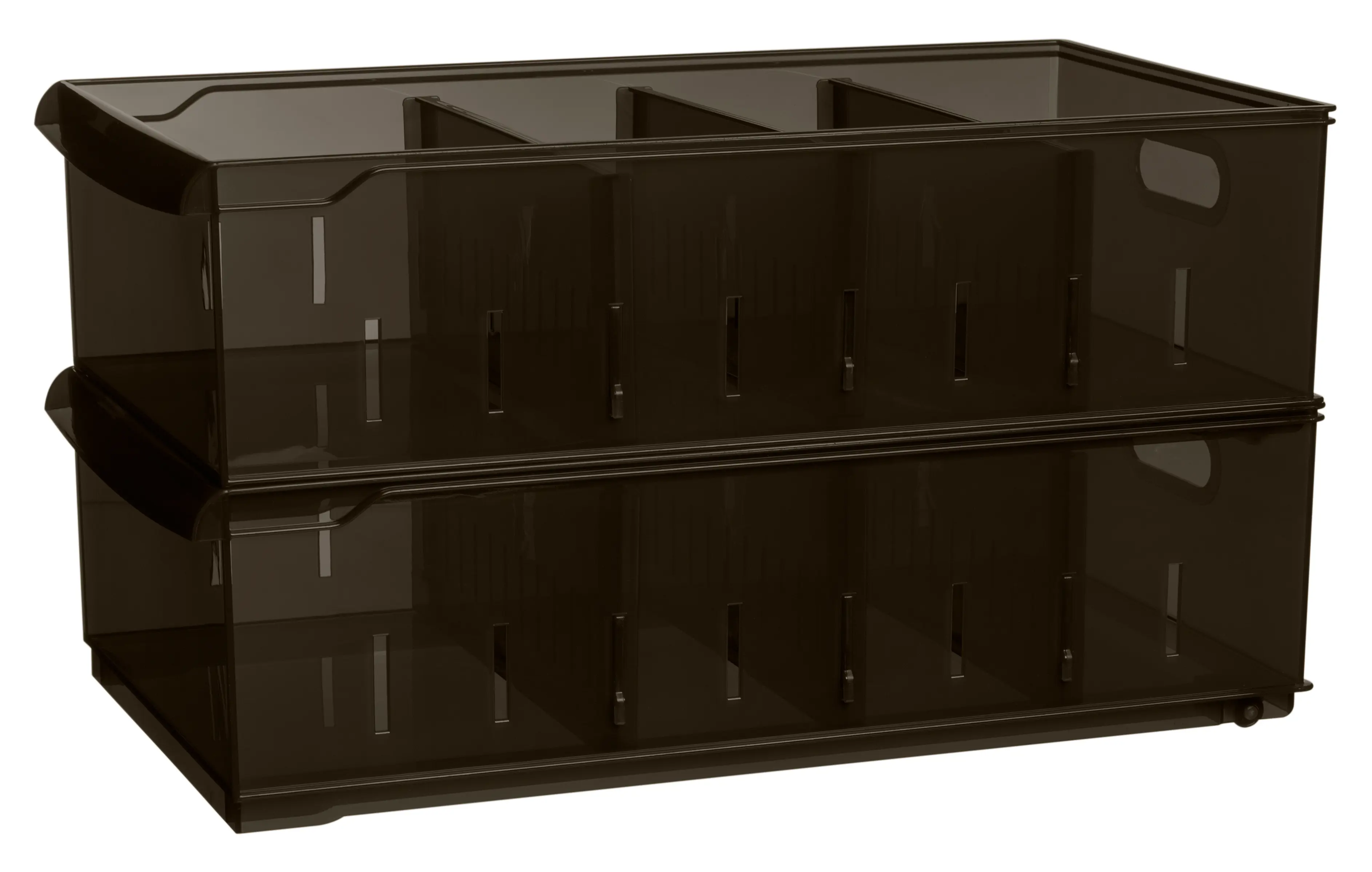Контейнер для хранения Optima 24.2x12.9x44.7 см полипропилен цвет коричневый - 1