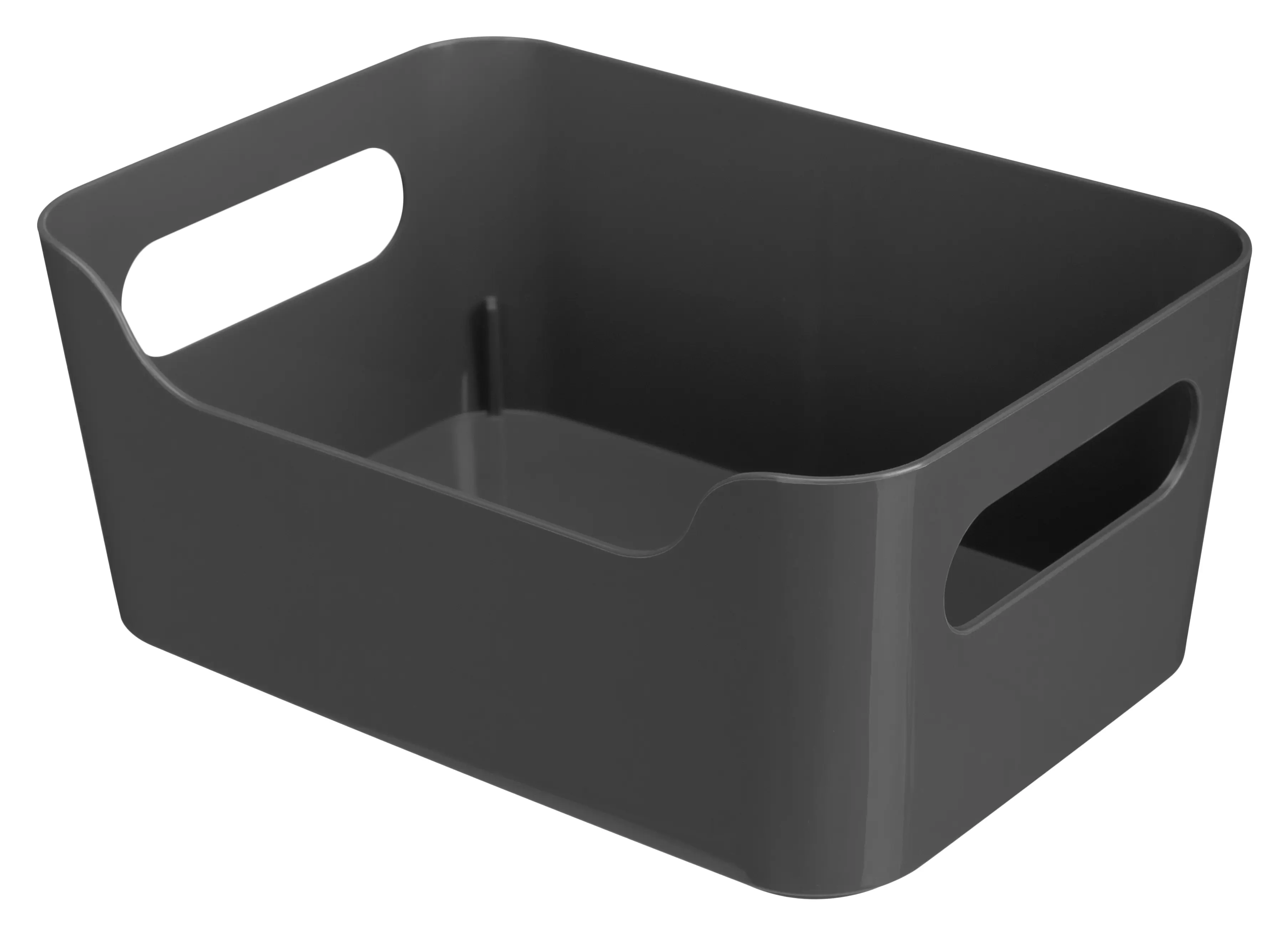 Корзина Scandi 27x10.5x19 см полипропилен цвет графит - 1