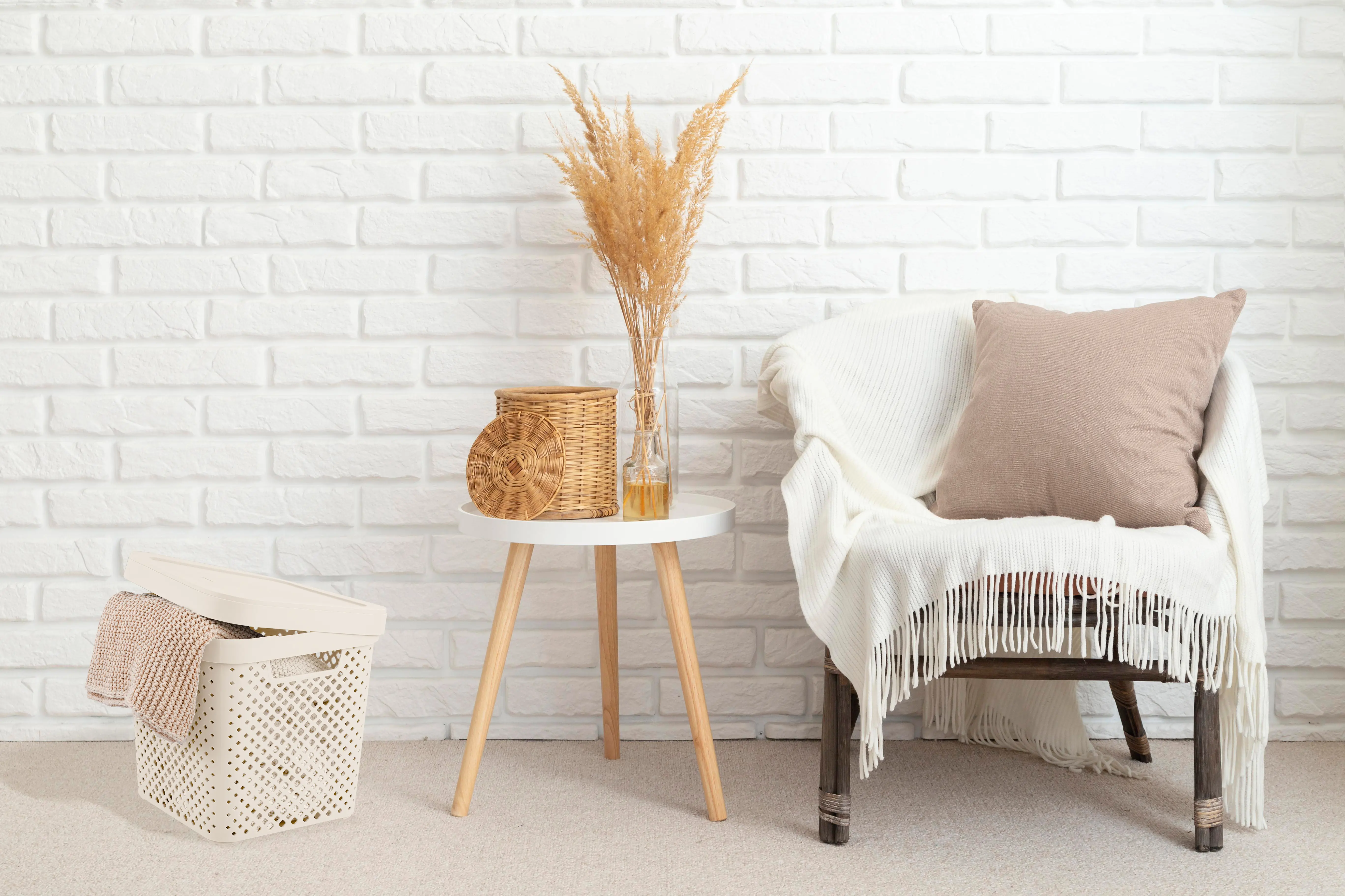 Корзина для хранения Plast Team Mien 31x30x31 см полипропилен цвет молочный - 5