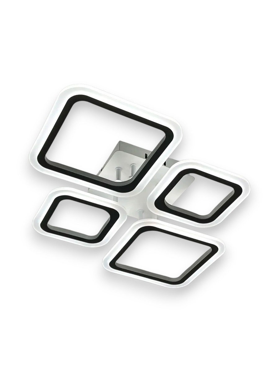 Изображение товара Люстра потолочная светодиодная Ismat decor LED 58652-2+2S WH с пультом регулировка белый