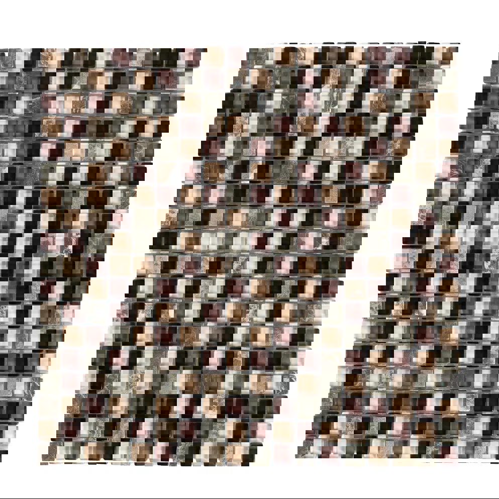 Изображение товара Стеклянная мозаика Керамоград Gs300b 01 30x30 см бежевый для внутренней и наружной отделки