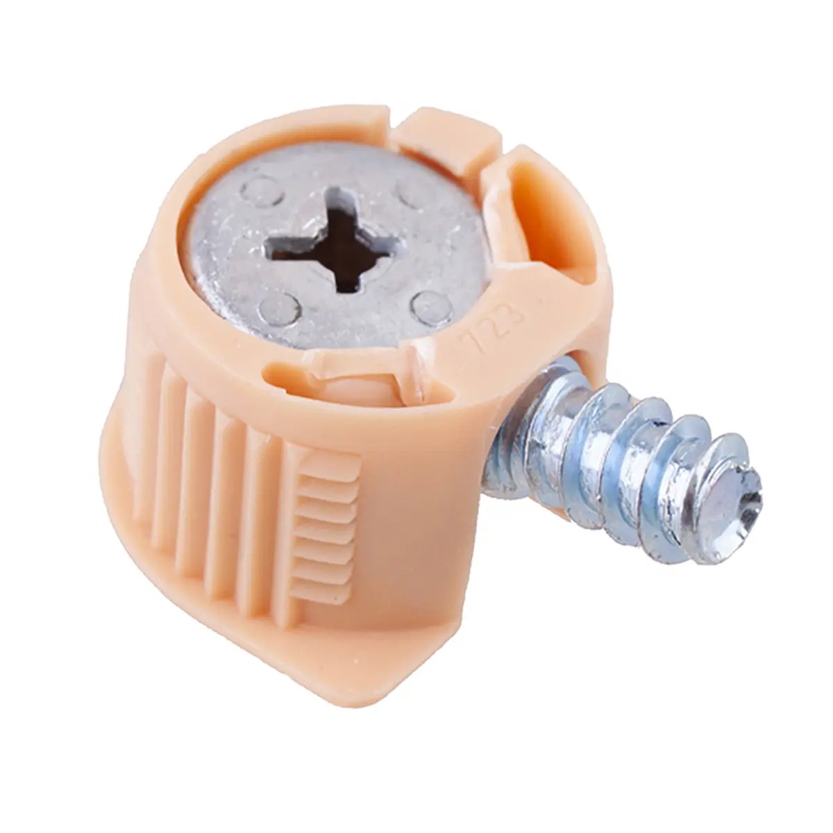 Набор эксцентриковых стяжек 16 мм сталь/пластик цвет бук 4 шт.