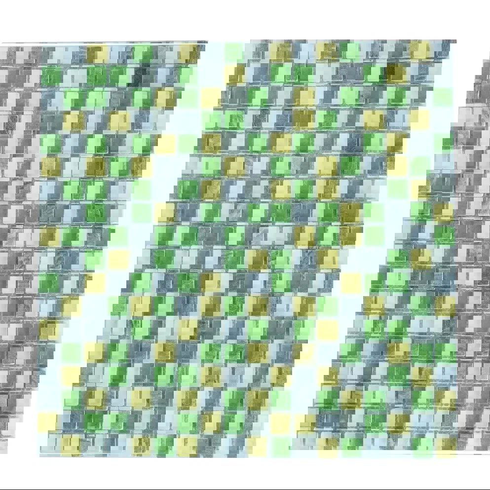 Изображение товара Стеклянная мозаика Керамоград 30x30 см белая для интерьера и экстерьера