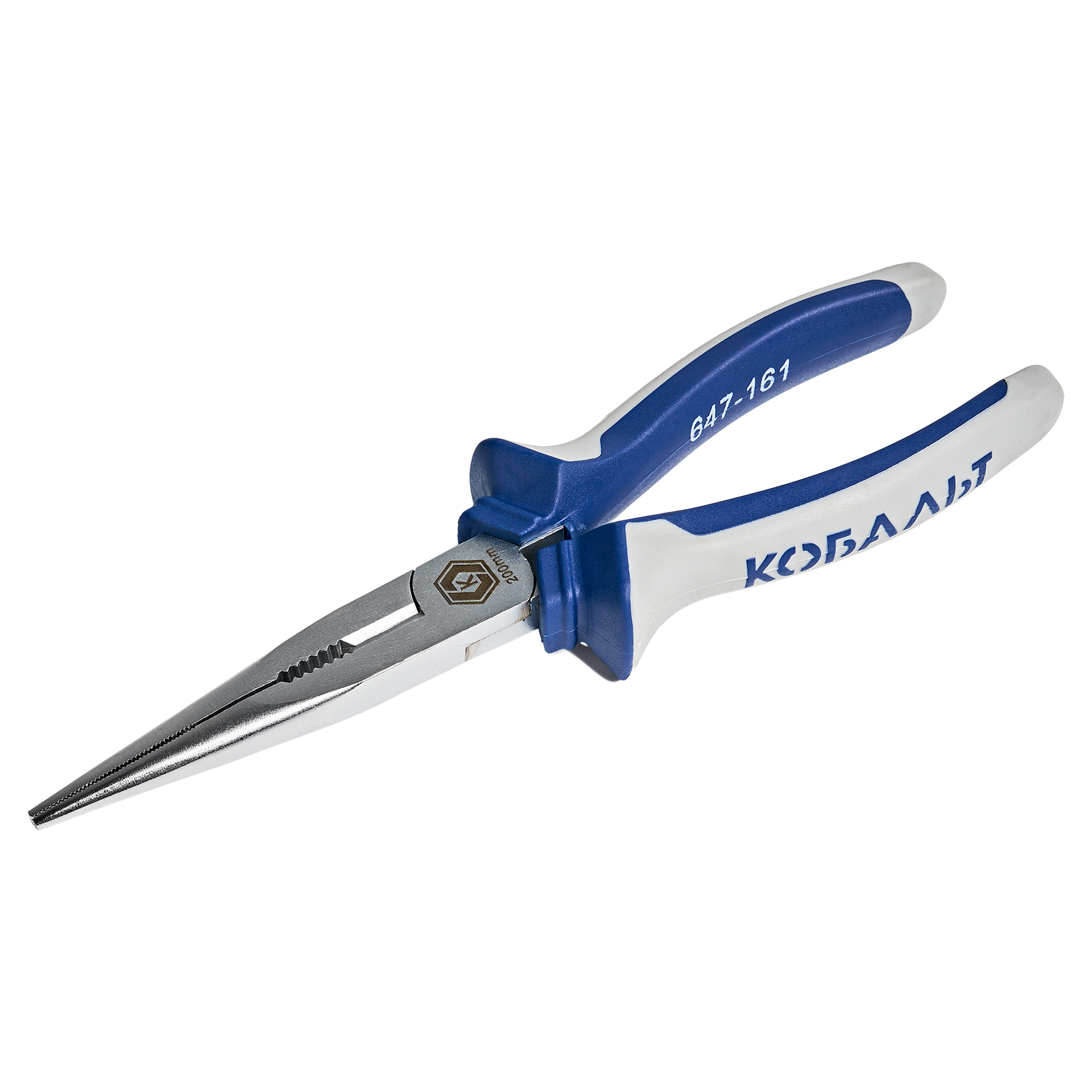 Изображение товара Длинногубцы Кобальт 647-161 200 мм для точных работ и фиксации деталей